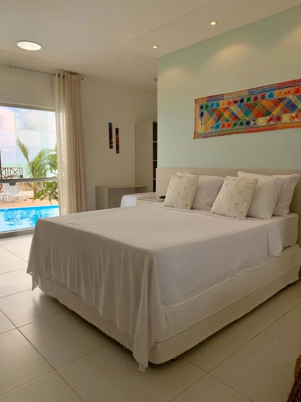 Bed in Pousada Ipioca Beach Village