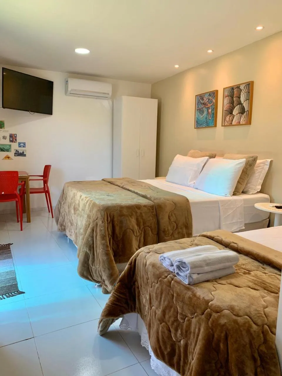 Bed in Pousada Ipioca Beach Village