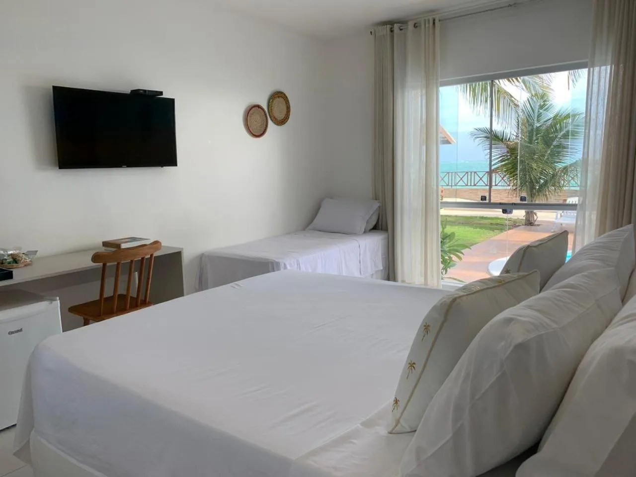 Bed in Pousada Ipioca Beach Village