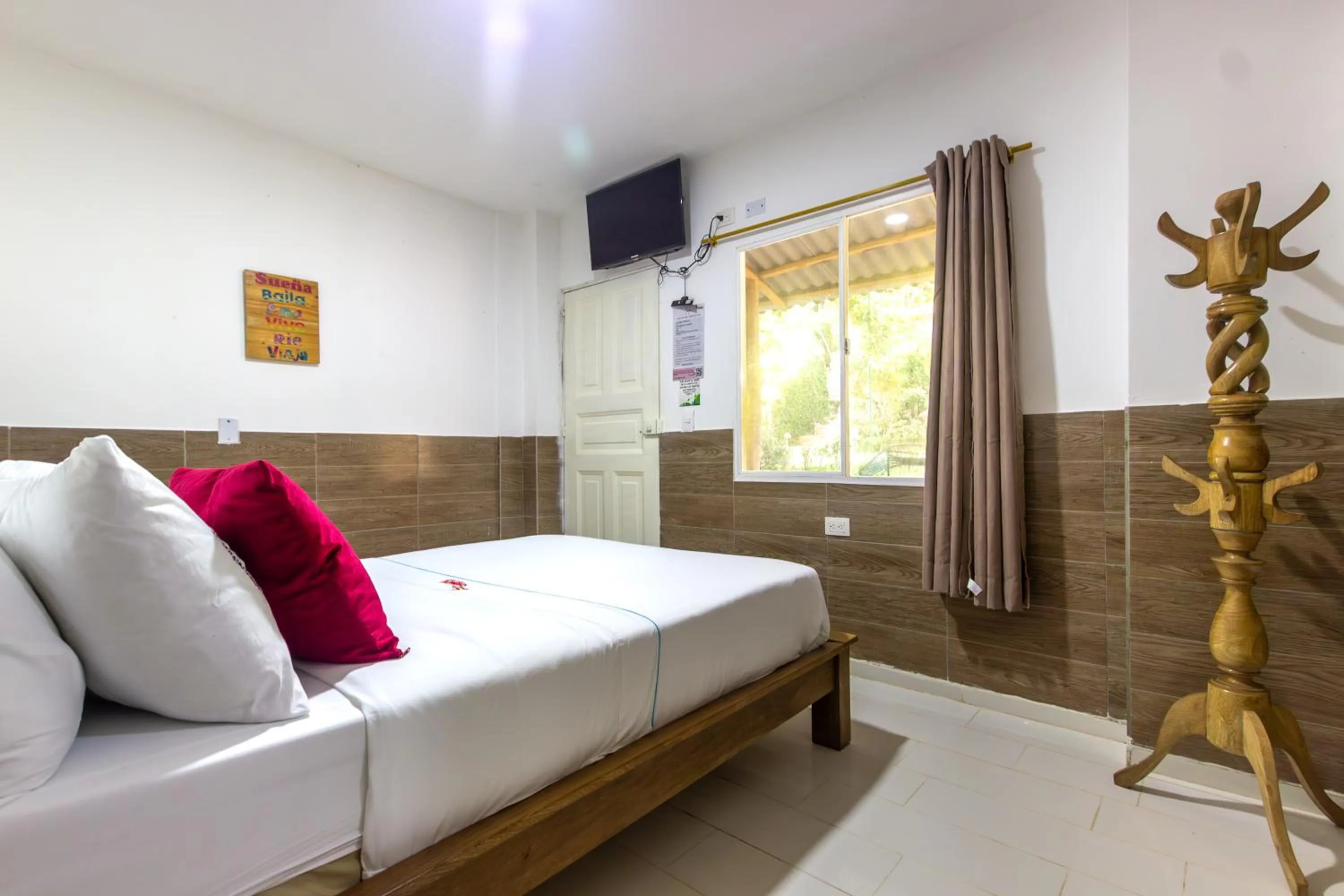 View (from property/room), Bed in MINCA Chunuu - glamping - coworking MINCA