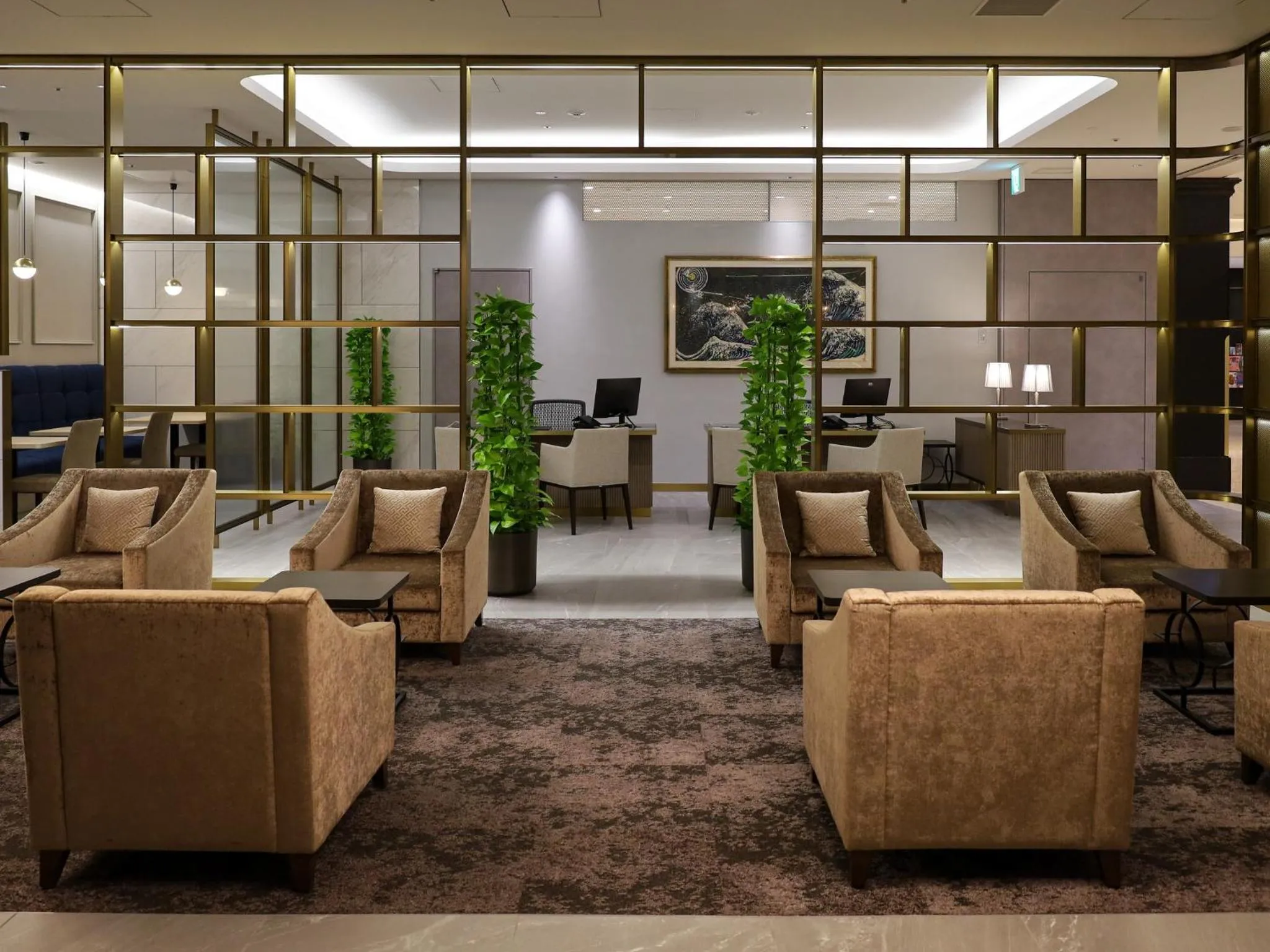 Communal lounge/ TV room in LIBER HOTEL Osaka