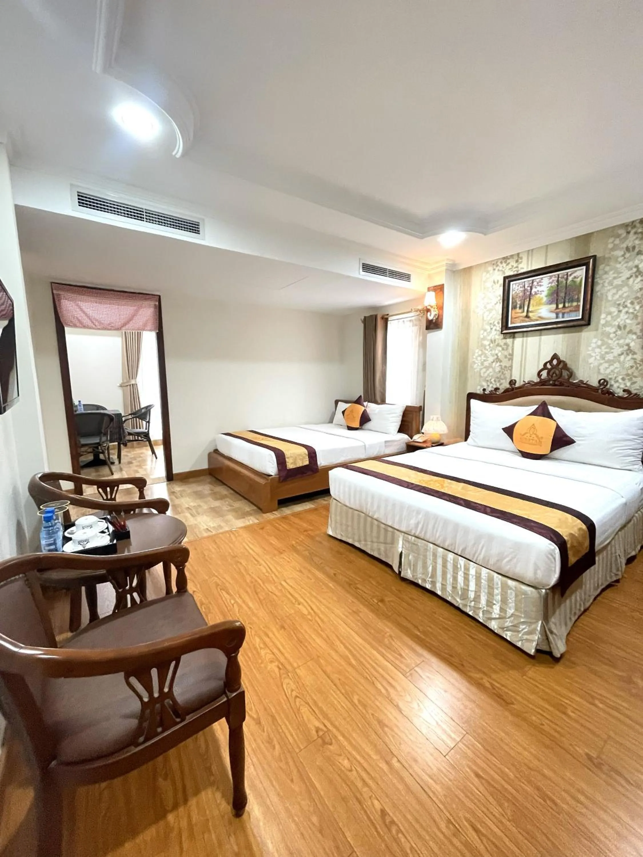 Photo of the whole room, Bed in Air Star Hotel