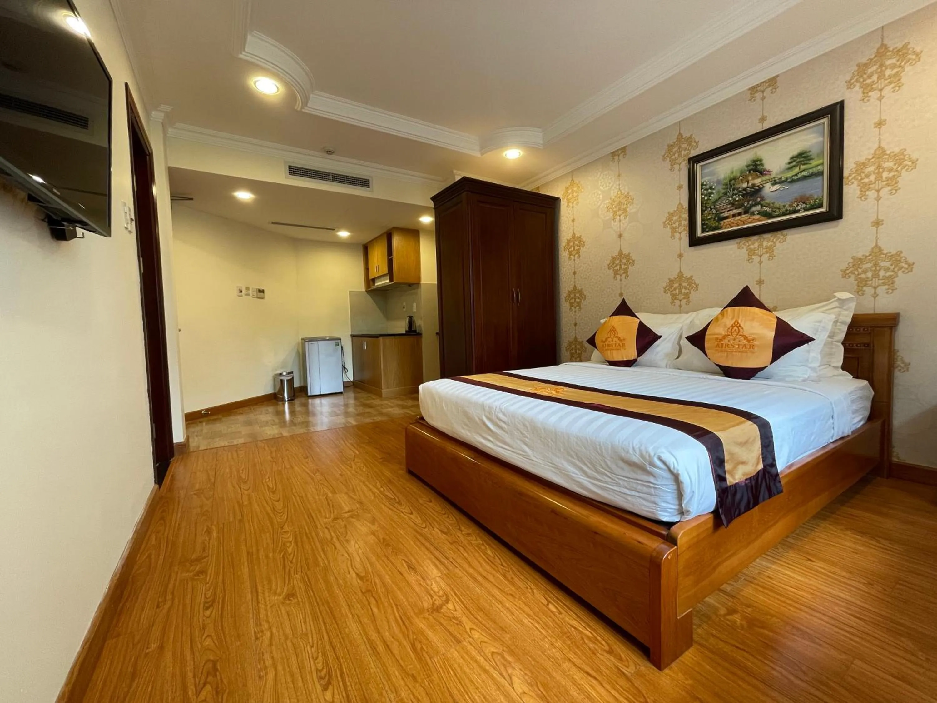 Bed in Air Star Hotel