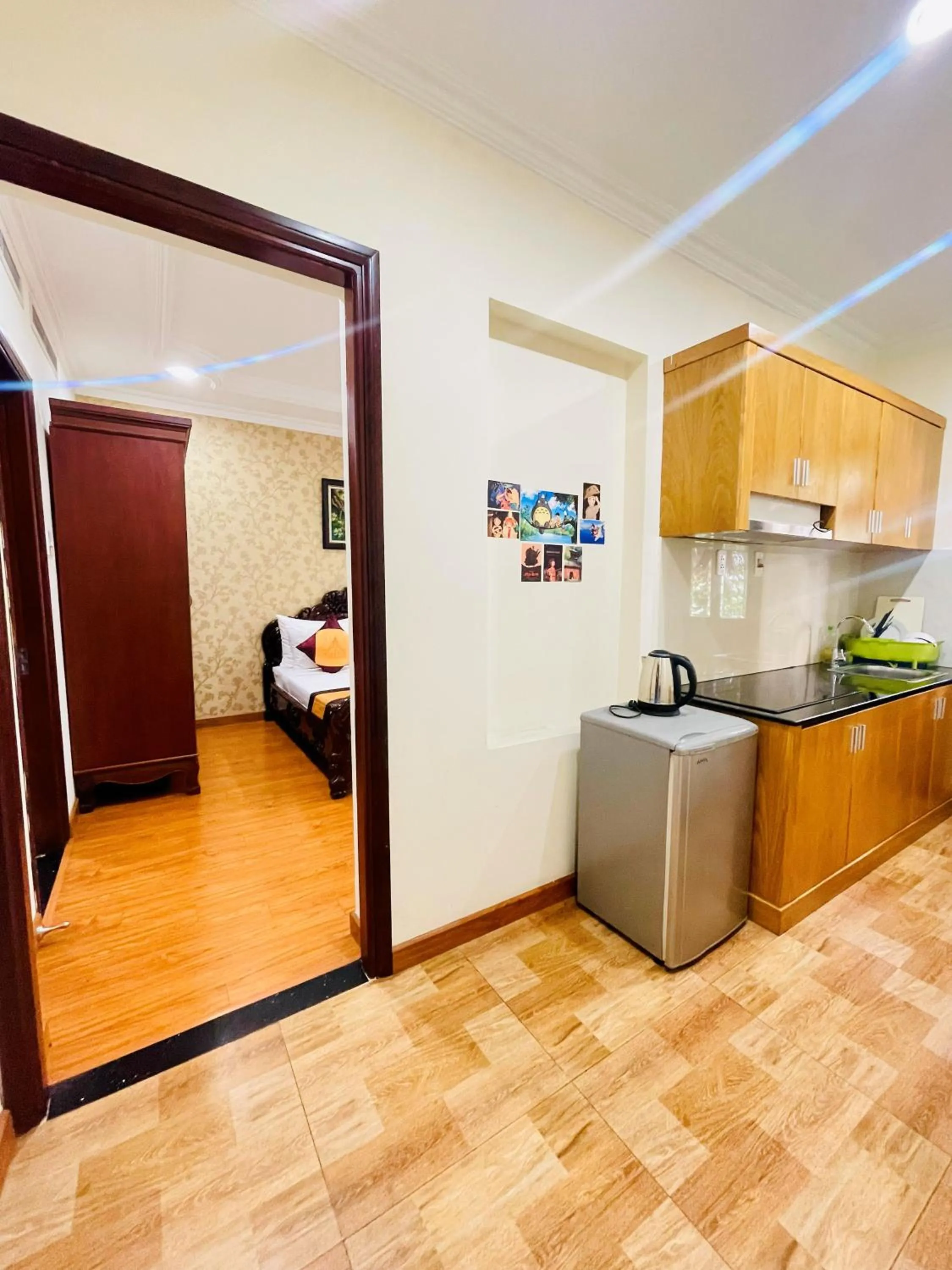 Kitchen or kitchenette in Air Star Hotel