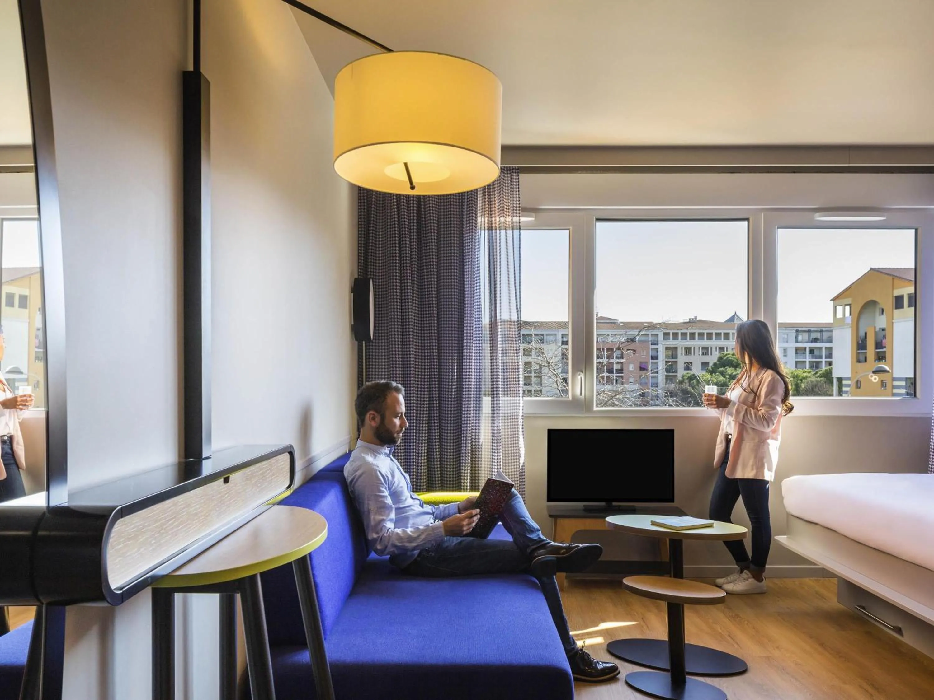 Bedroom, Bed in Aparthotel Adagio access Montpellier Centre