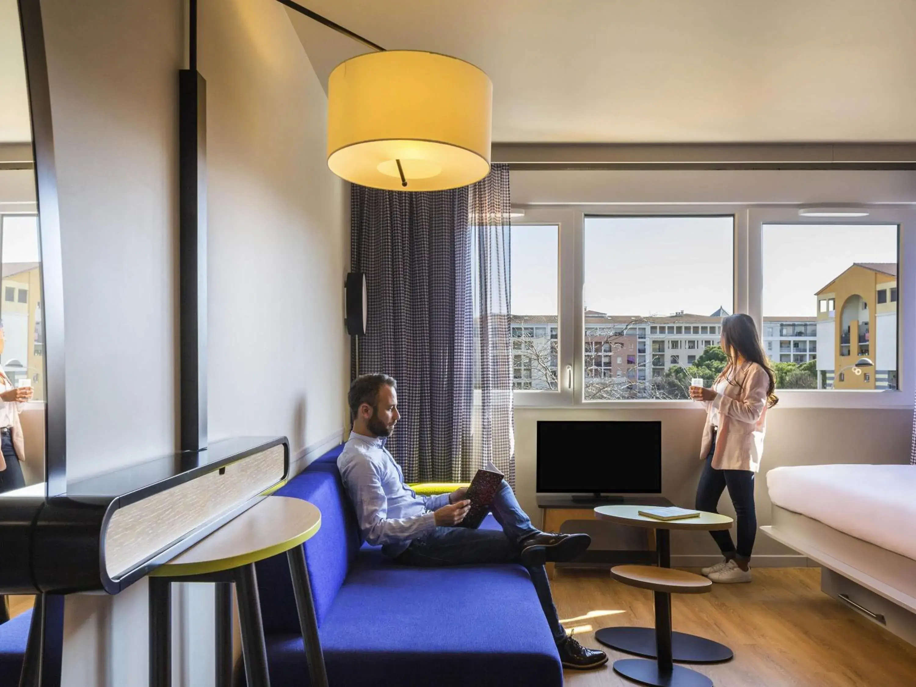 Bedroom, Bed in Aparthotel Adagio access Montpellier Centre Bedroom, Bed in Aparthotel Adagio access Montpellier Centre