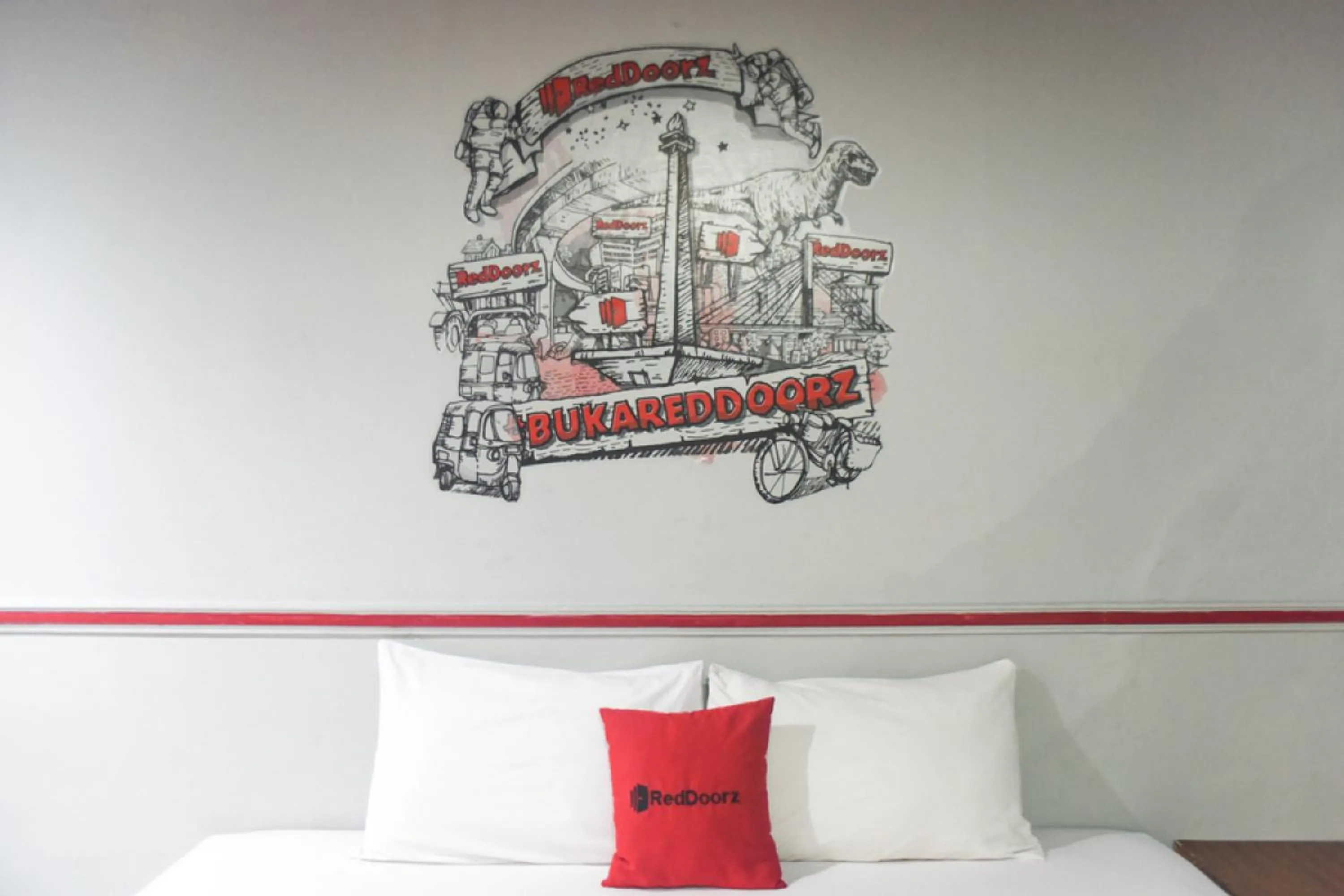 Bed in RedDoorz Plus near RSCM Jakarta