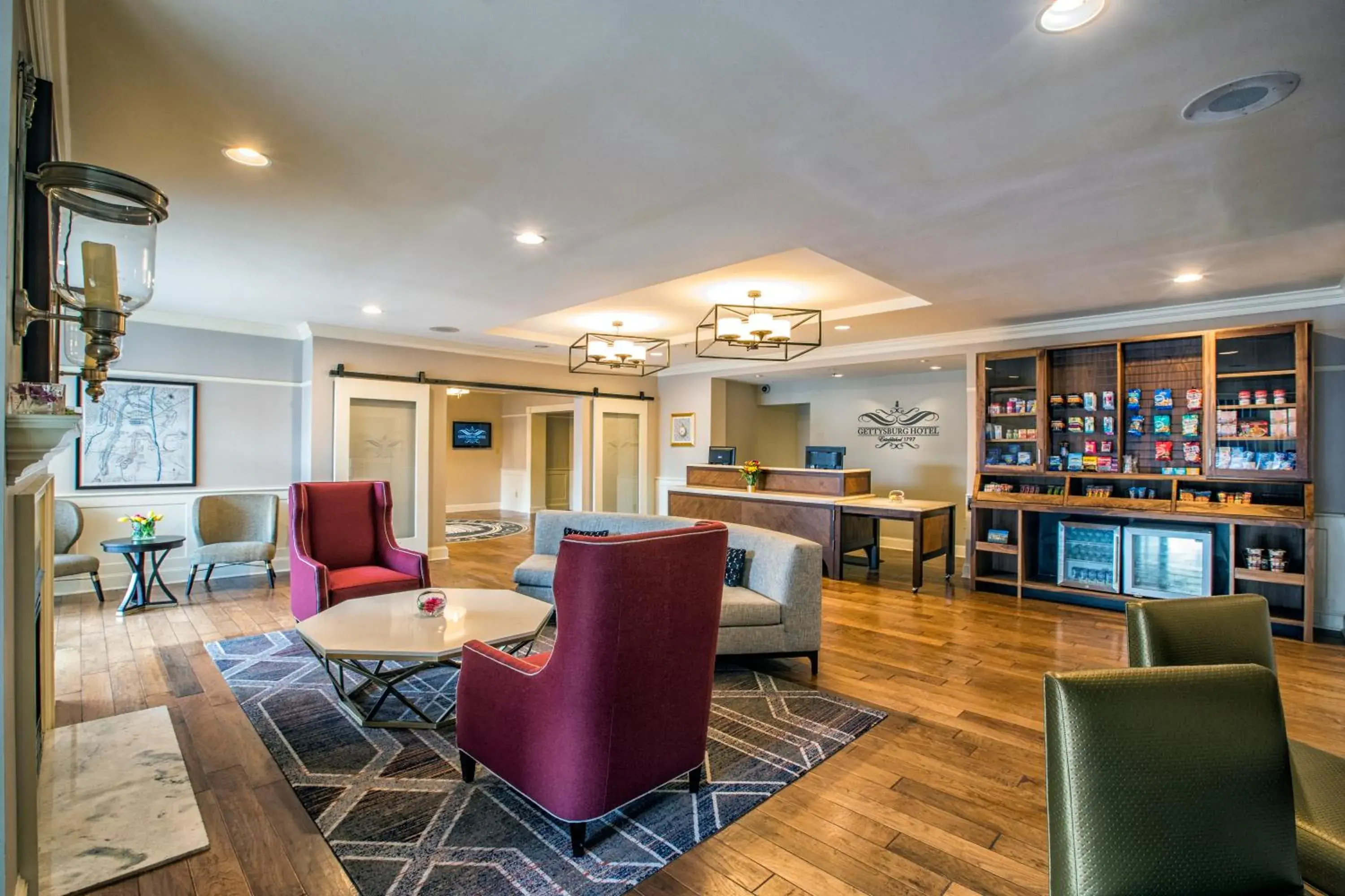 Lobby or reception in Hotel Gettysburg Lobby or reception in Hotel Gettysburg