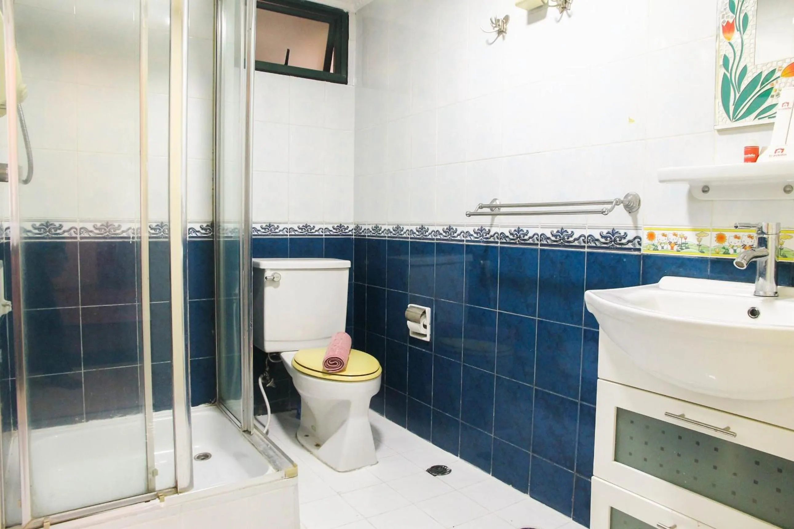 Bathroom in 2BR Family Sudirman Tower Condominium Apartment near Plaza Semanggi By Travelio