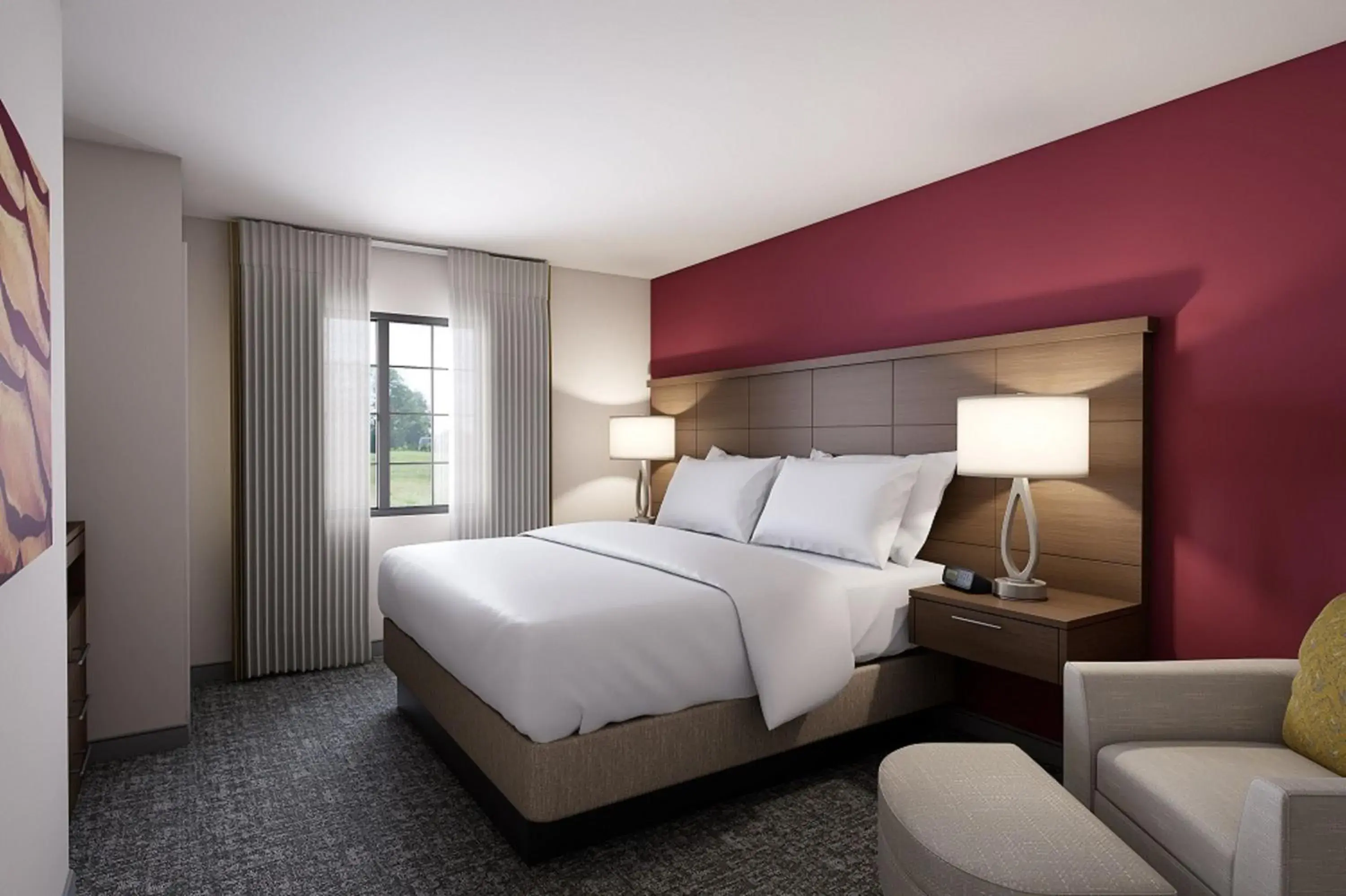 Bed in Staybridge Suites Charlottesville Airport by IHG Bed in Staybridge Suites Charlottesville Airport by IHG