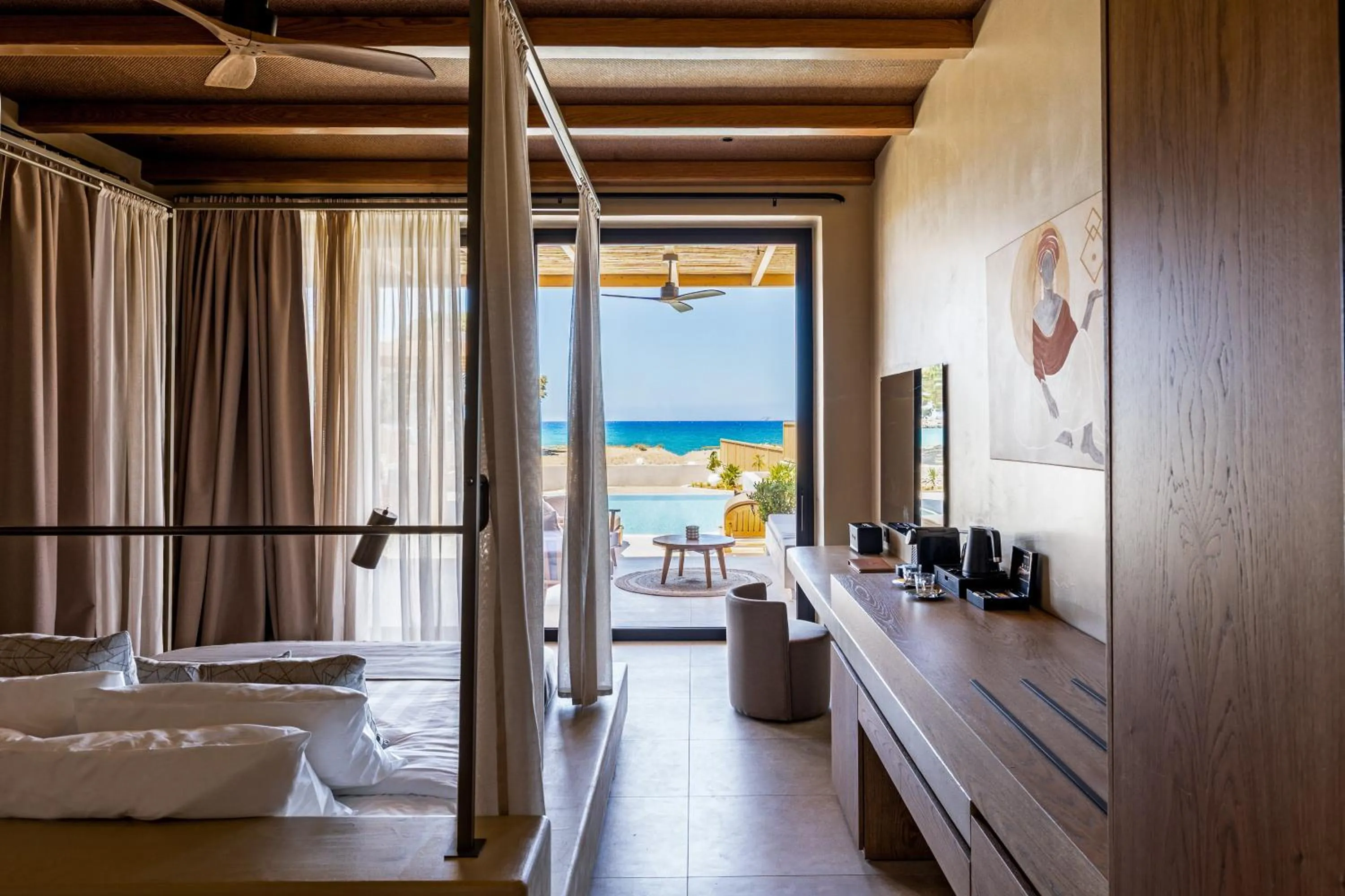 Cicada Villa Sea Front with Private Pool, Indoor Jacuzzi and Gym in Unique Blue! Resort and Villas Adults Only