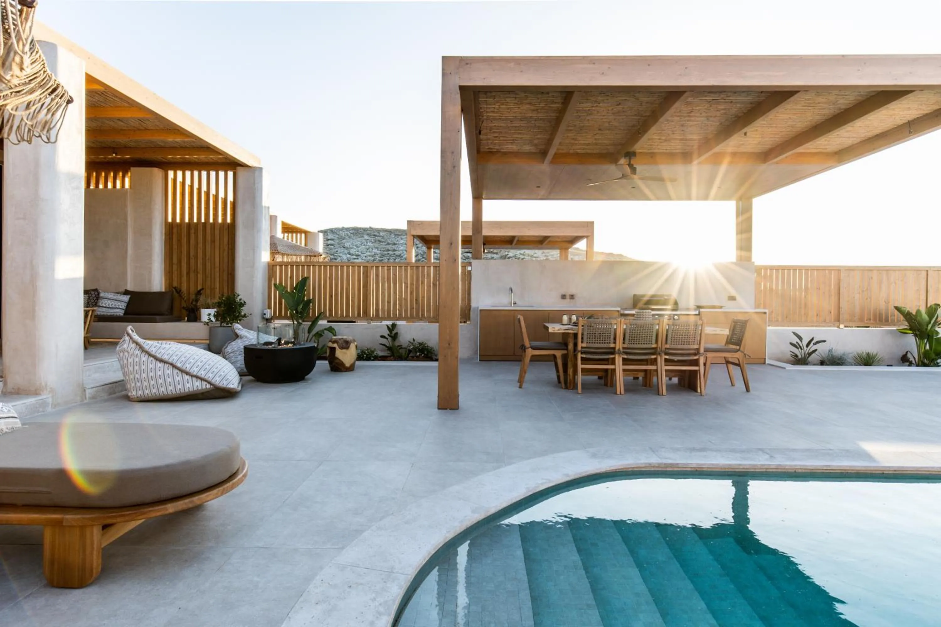 BBQ facilities in Unique Blue! Resort and Villas Adults Only