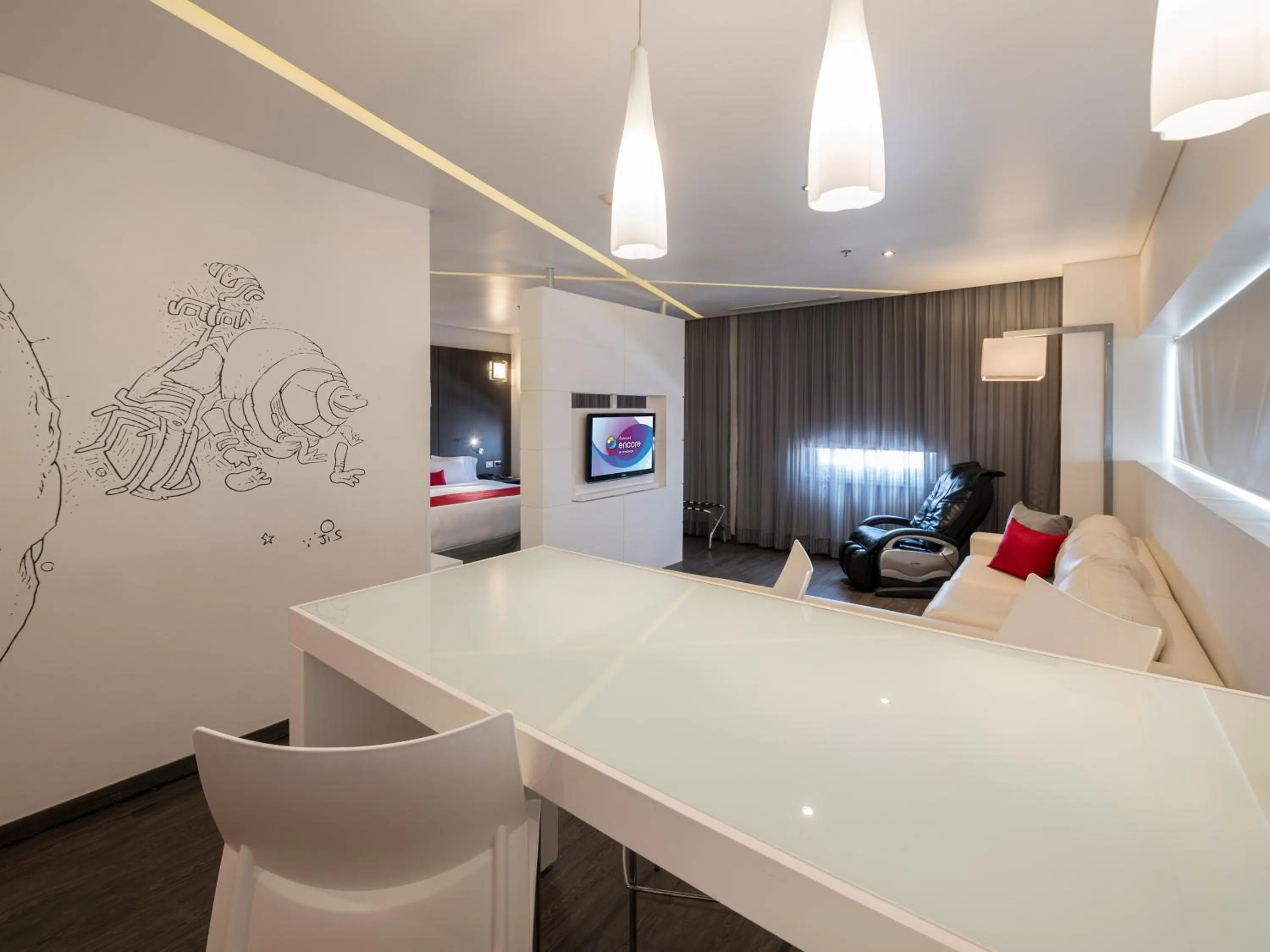 Living room in Ramada Encore by Wyndham Guadalajara Sur