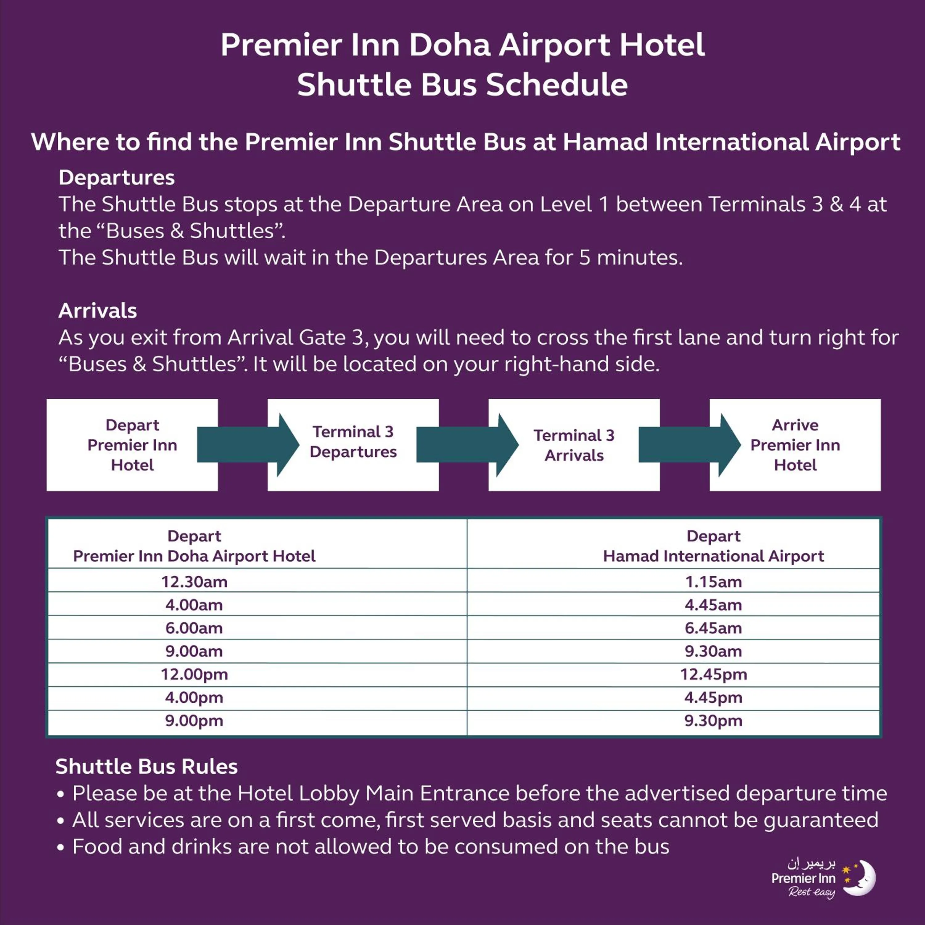 shuttle in Premier Inn Doha Airport