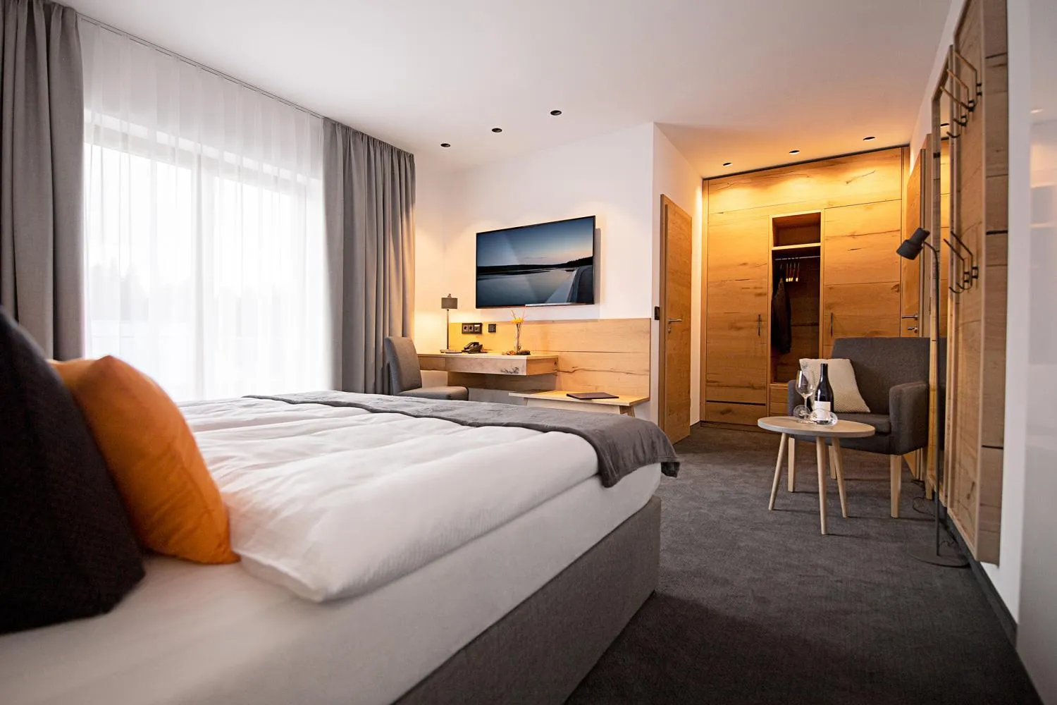 Bed in Hotel Tannenhaus