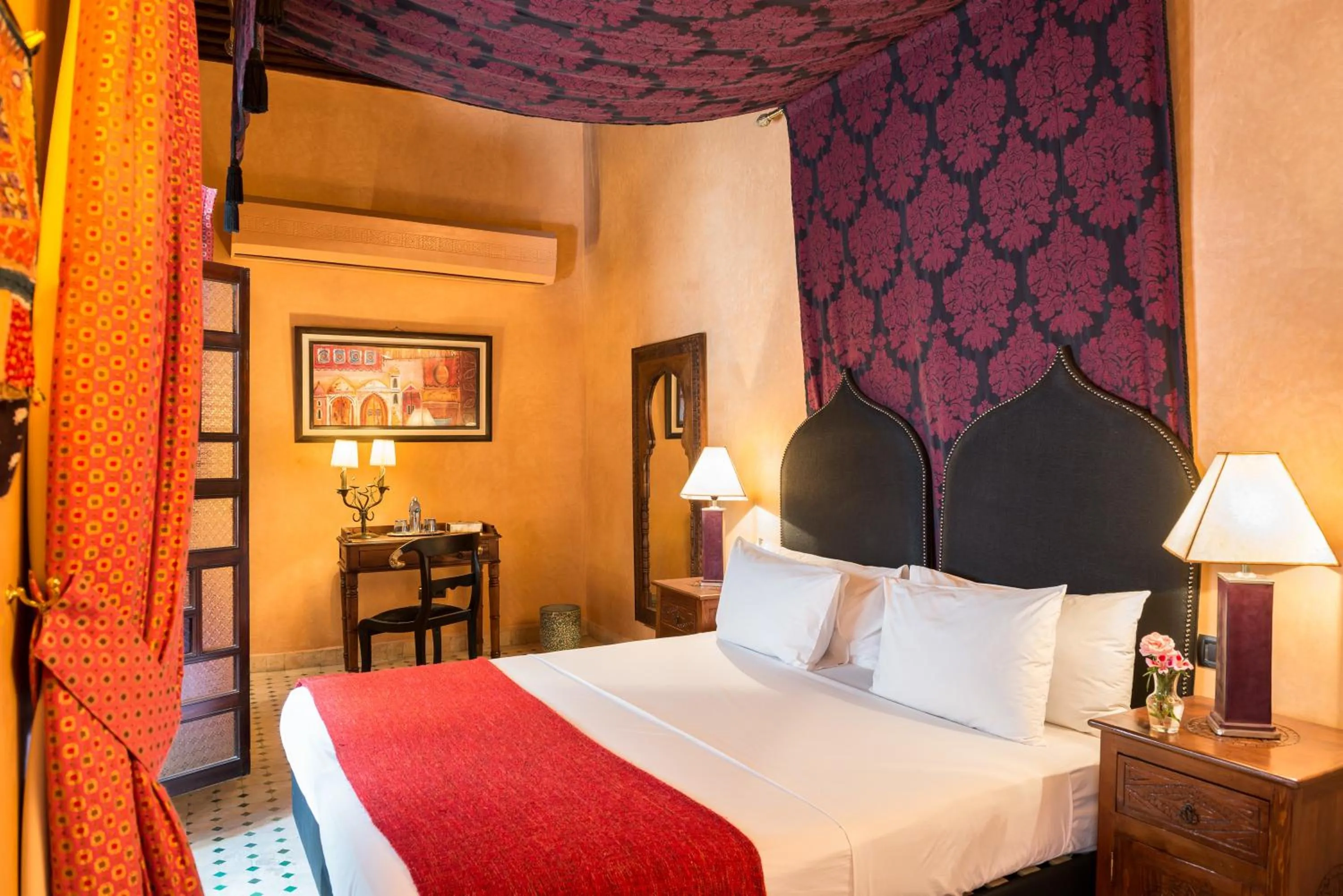Bedroom, Bed in Algilà Fes Riad Medina Charme Hotel