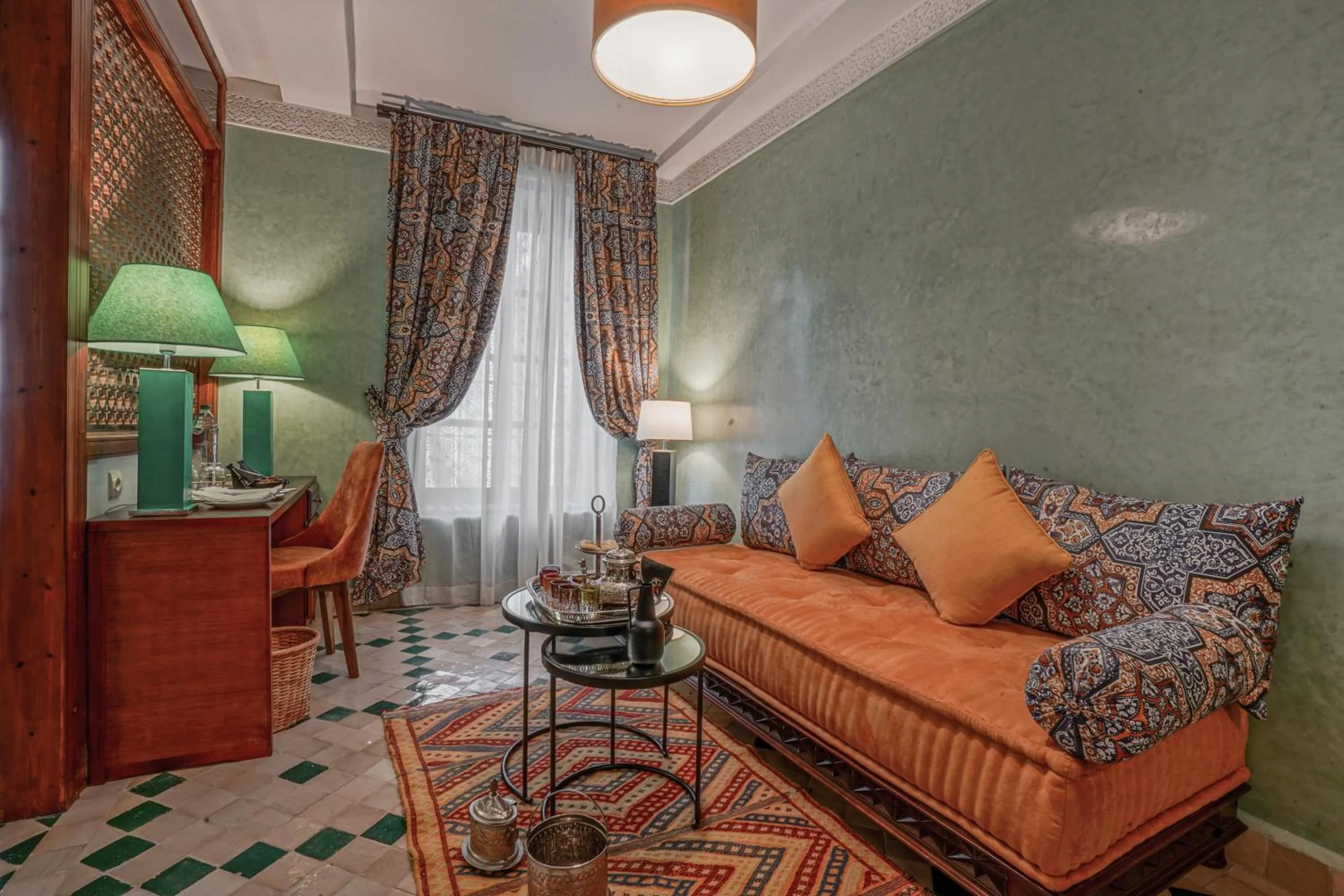 Seating area in Algilà Fes Riad Medina Charme Hotel