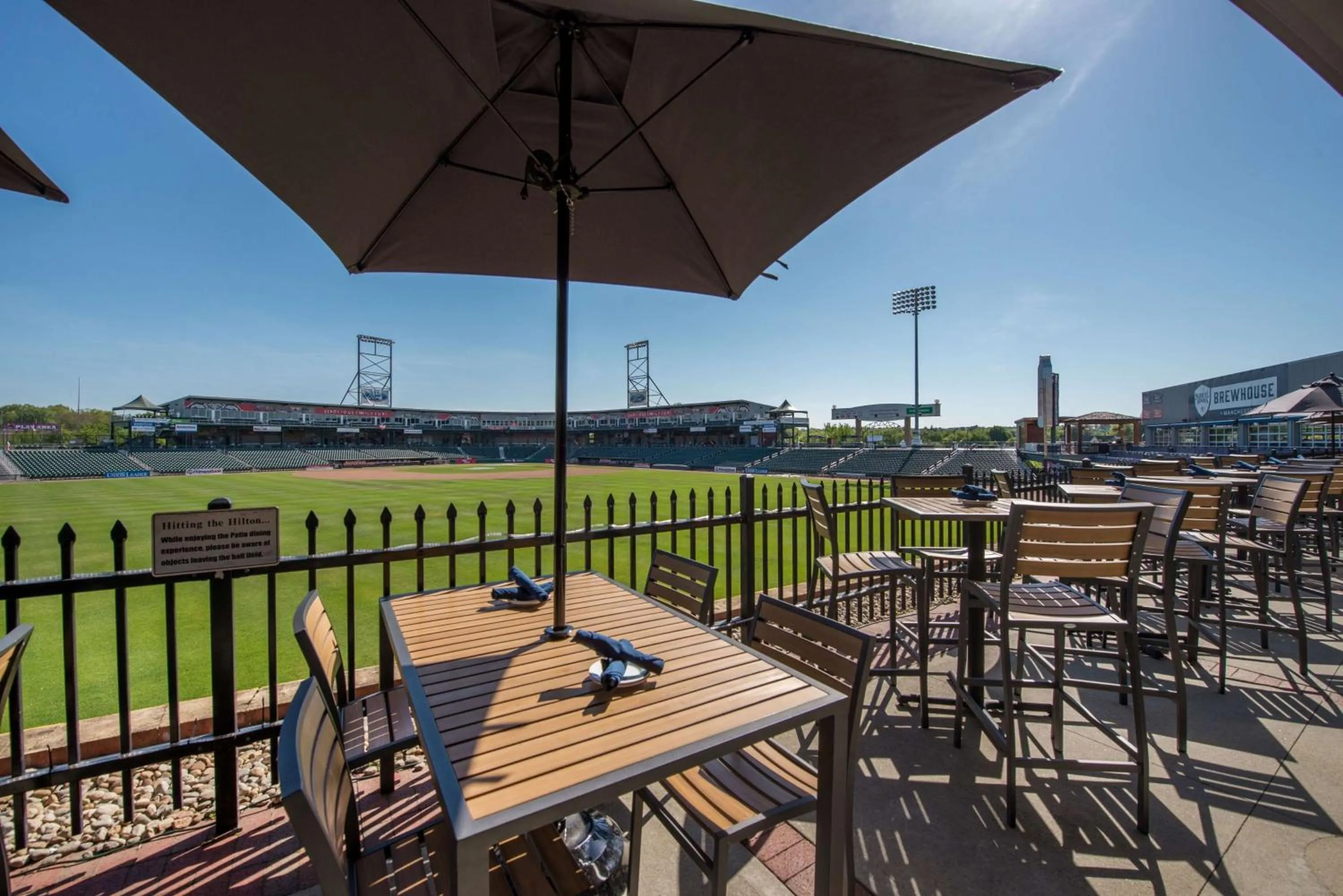 Patio in Hilton Garden Inn Manchester Downtown