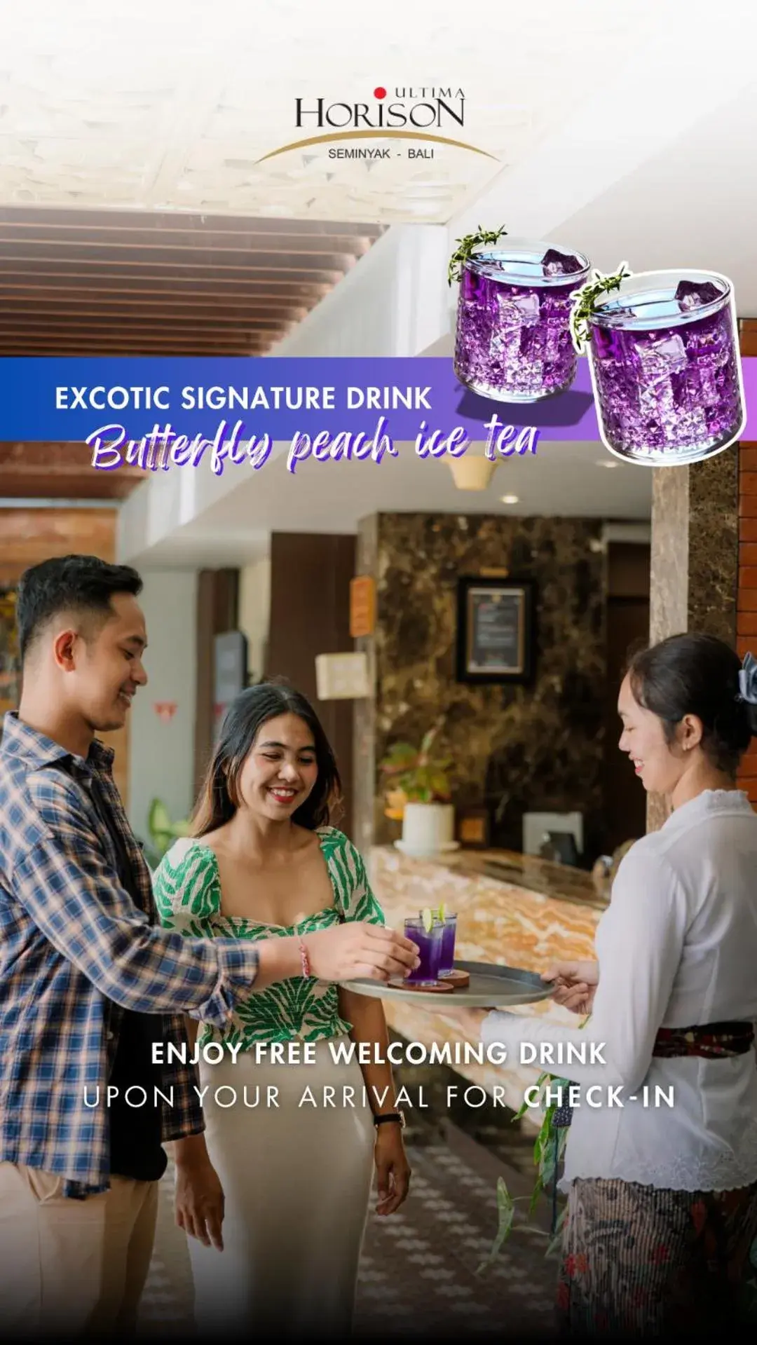 Lobby or reception in Horison Ultima Seminyak Bali - CHSE Certified Lobby or reception in Horison Ultima Seminyak Bali - CHSE Certified