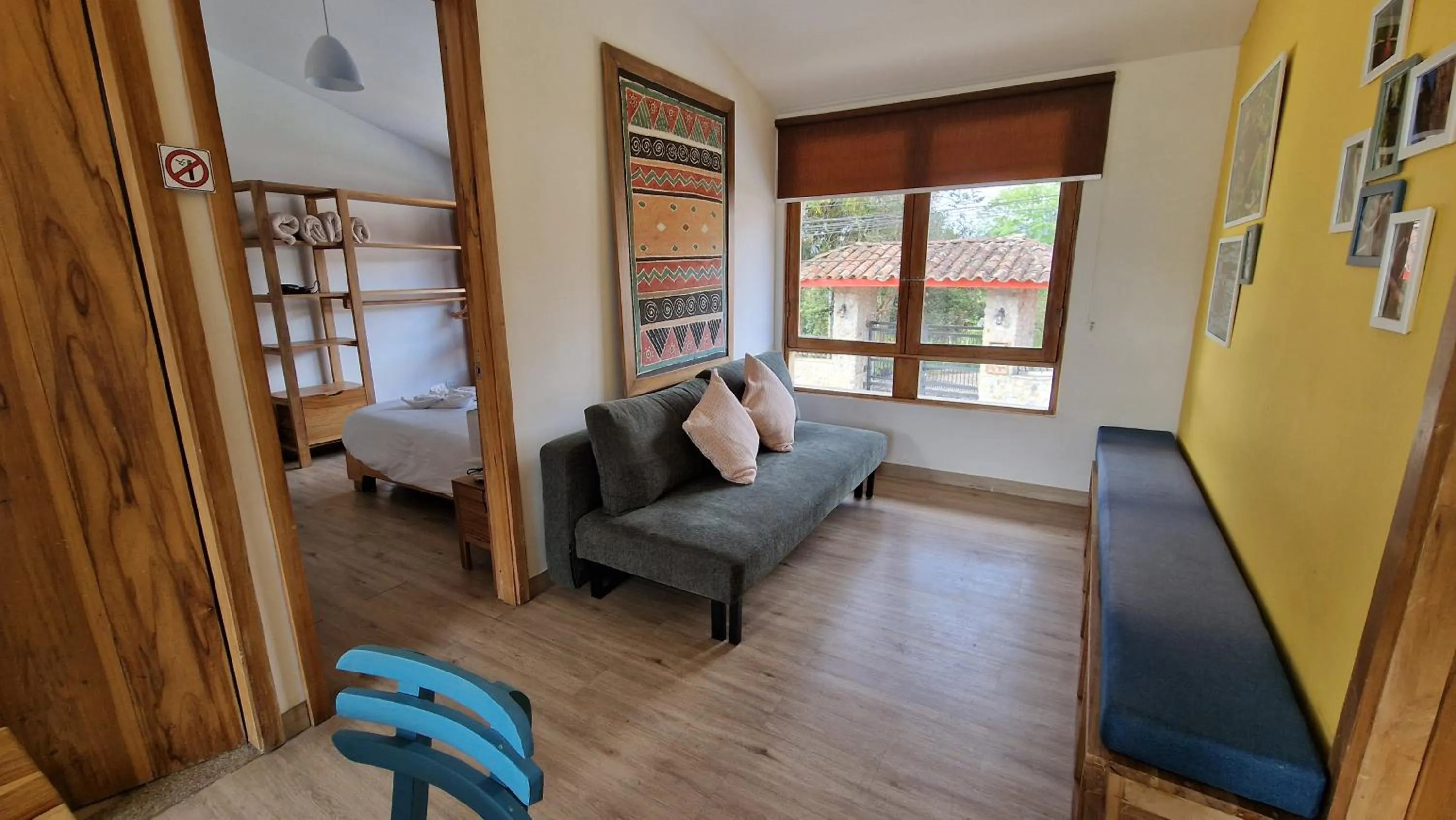 Seating area, Bed in Hotel La Caracola Salento