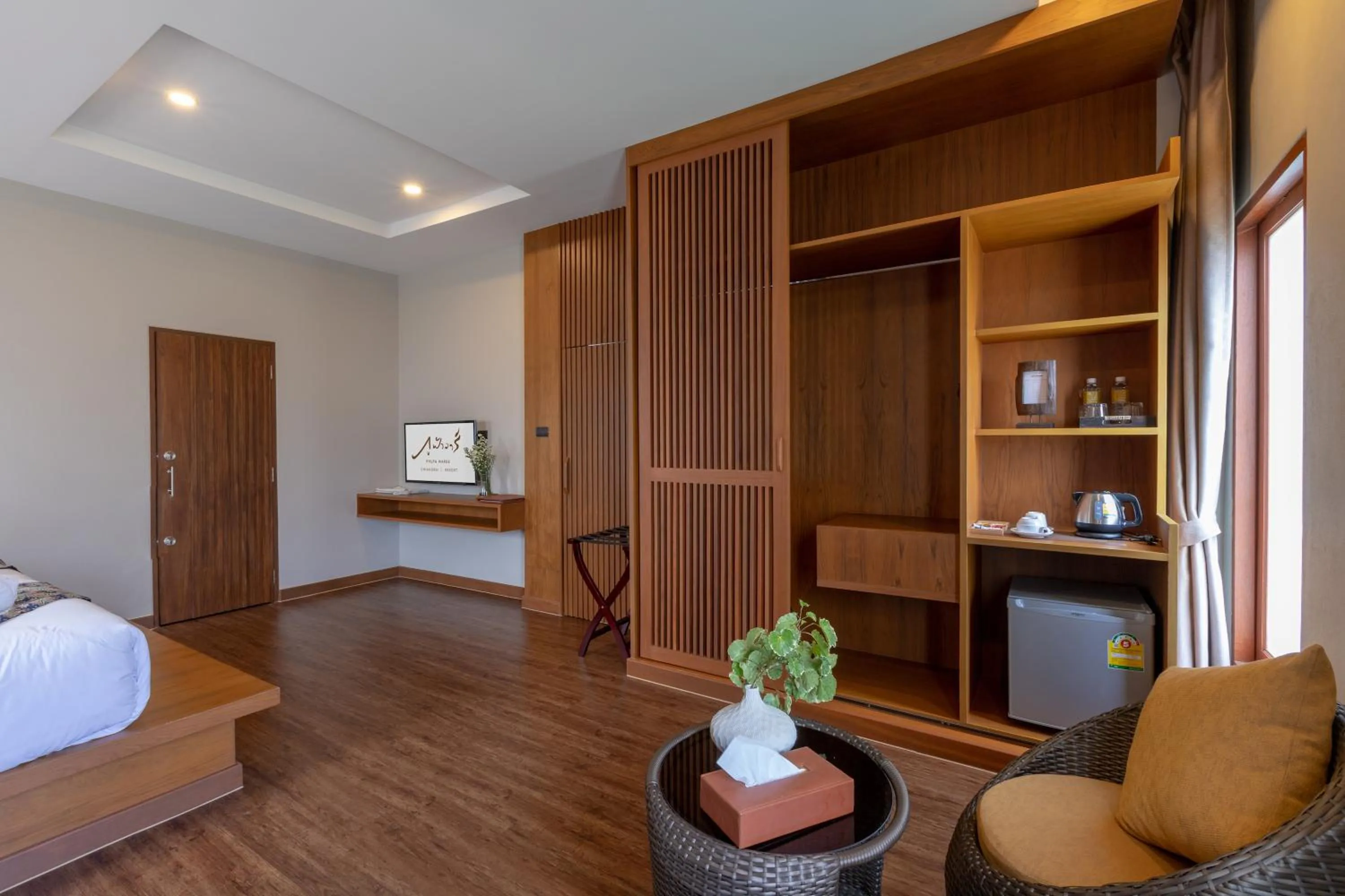 Seating area, Bed in Phufa Waree Chiangrai Resort - SHA Extra Plus