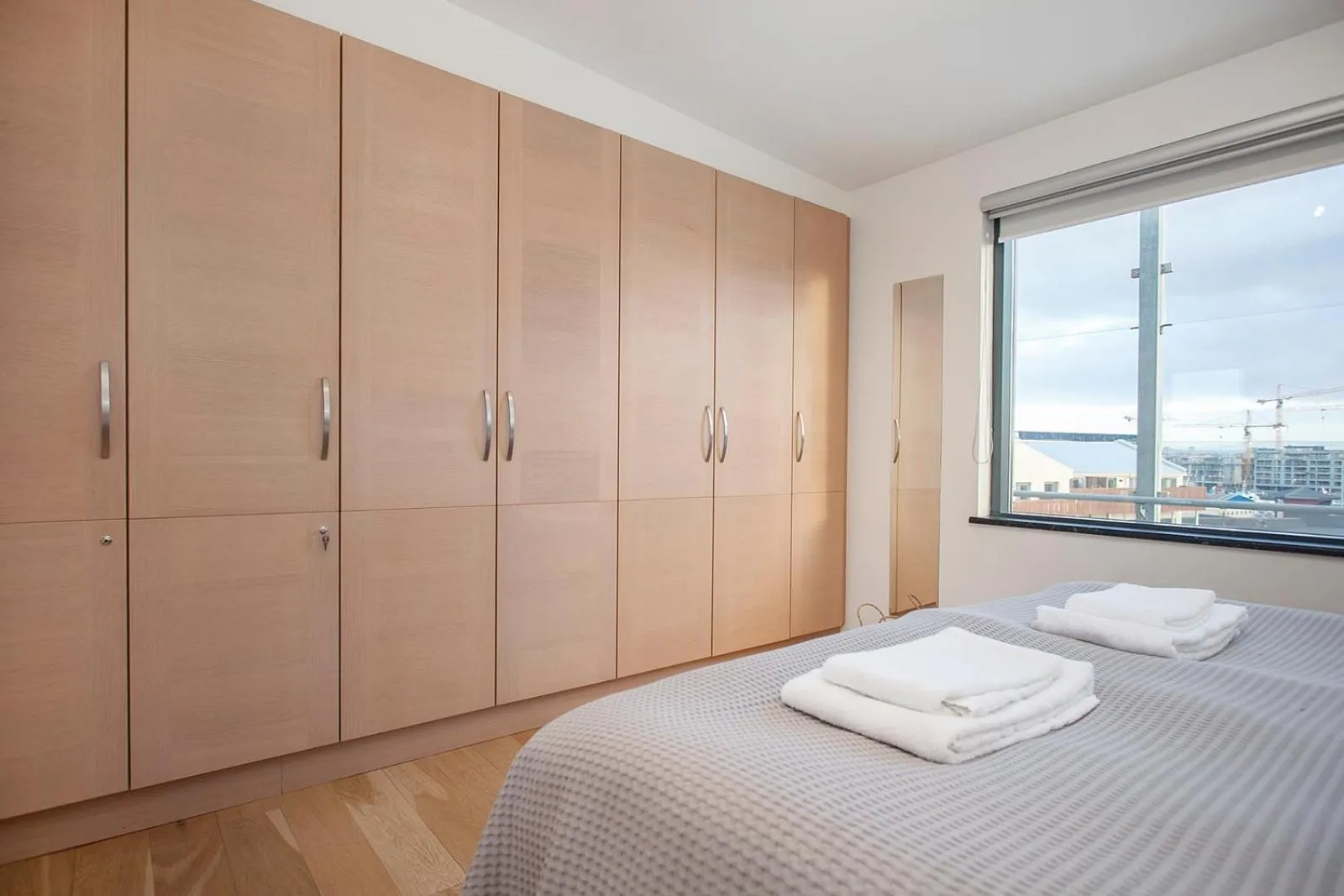 Bedroom, Bed in Planet Apartments