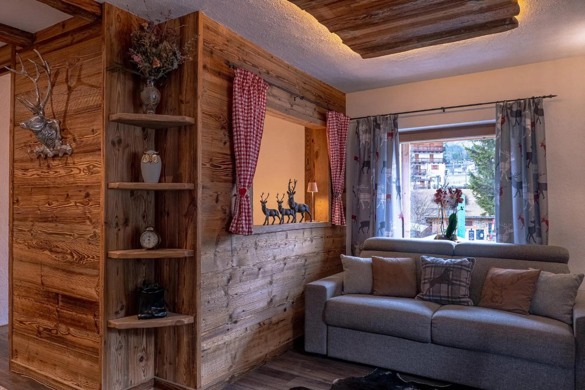Living room in Alpine Refuge Villa Adler