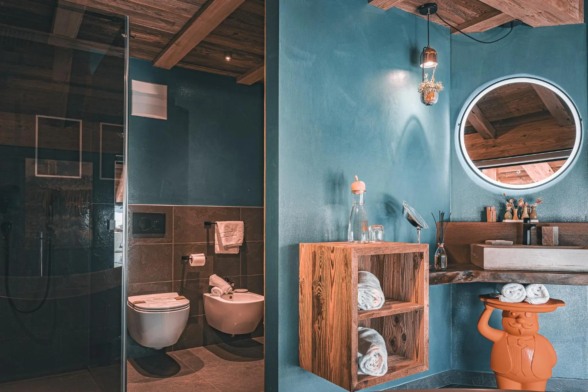 Shower in Alpine Refuge Villa Adler