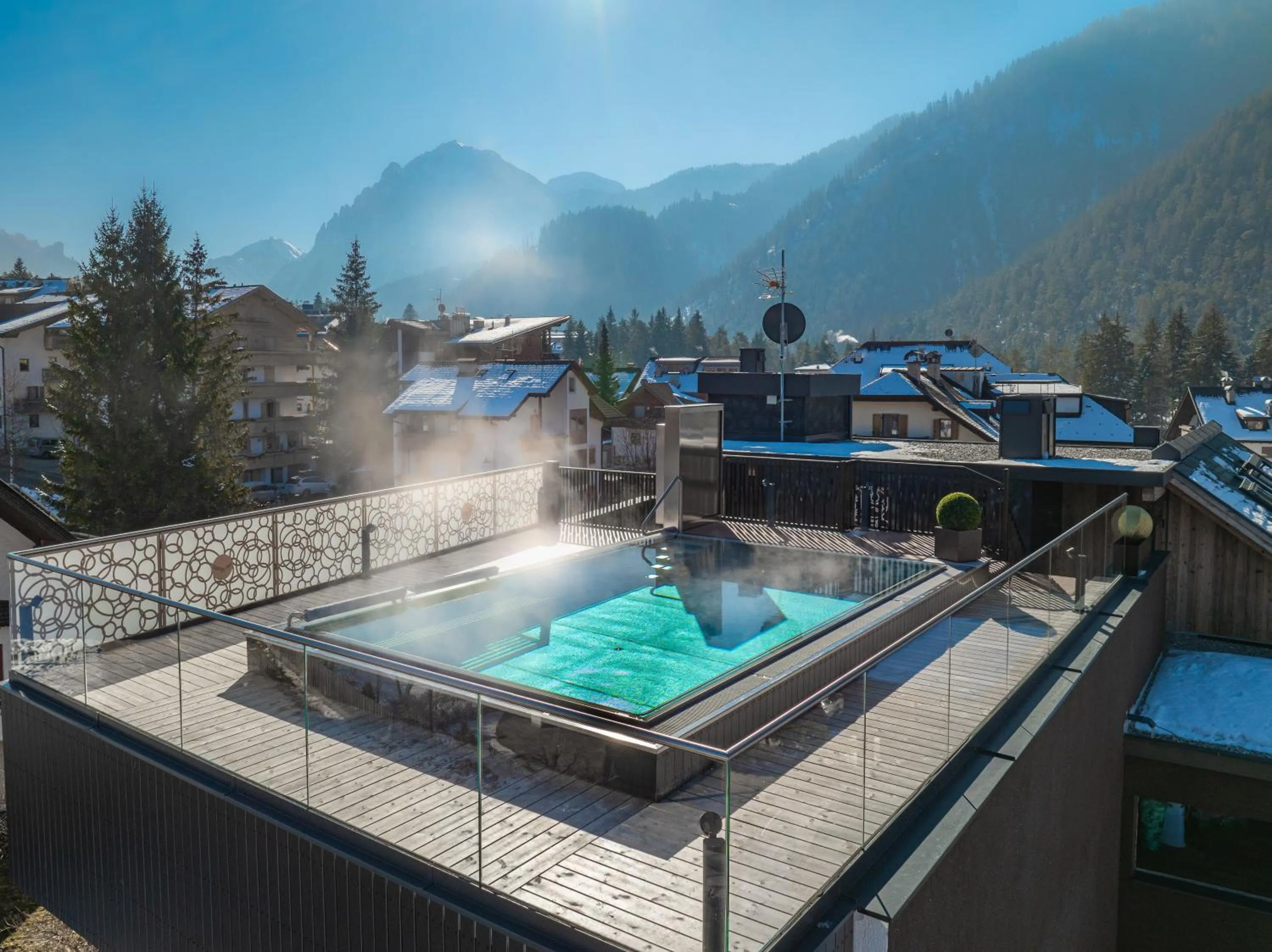 Bird's eye view in Alpine Refuge Villa Adler