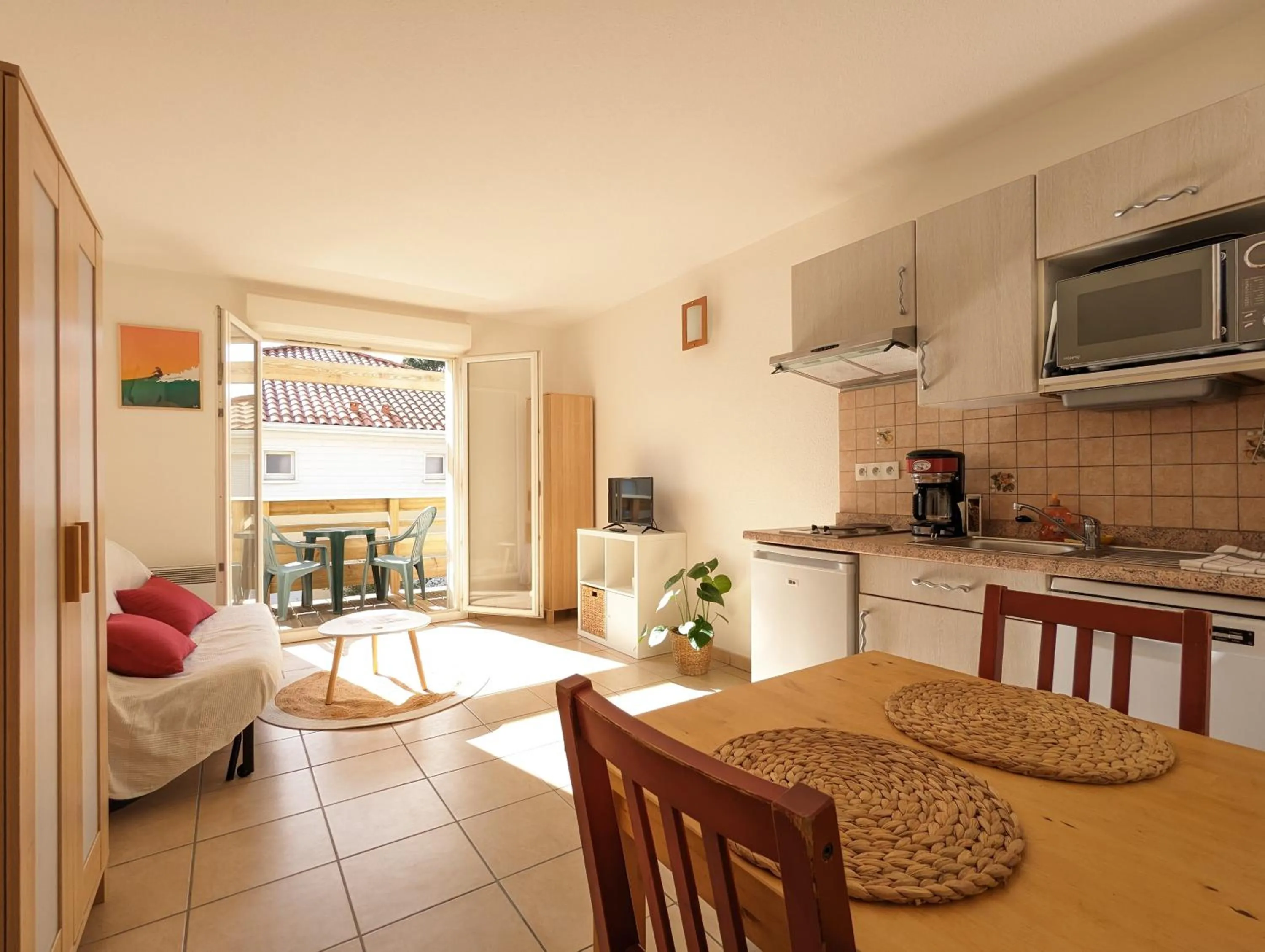 Kitchen or kitchenette in Résidence Au Pitot, Biscarrosse-Plage