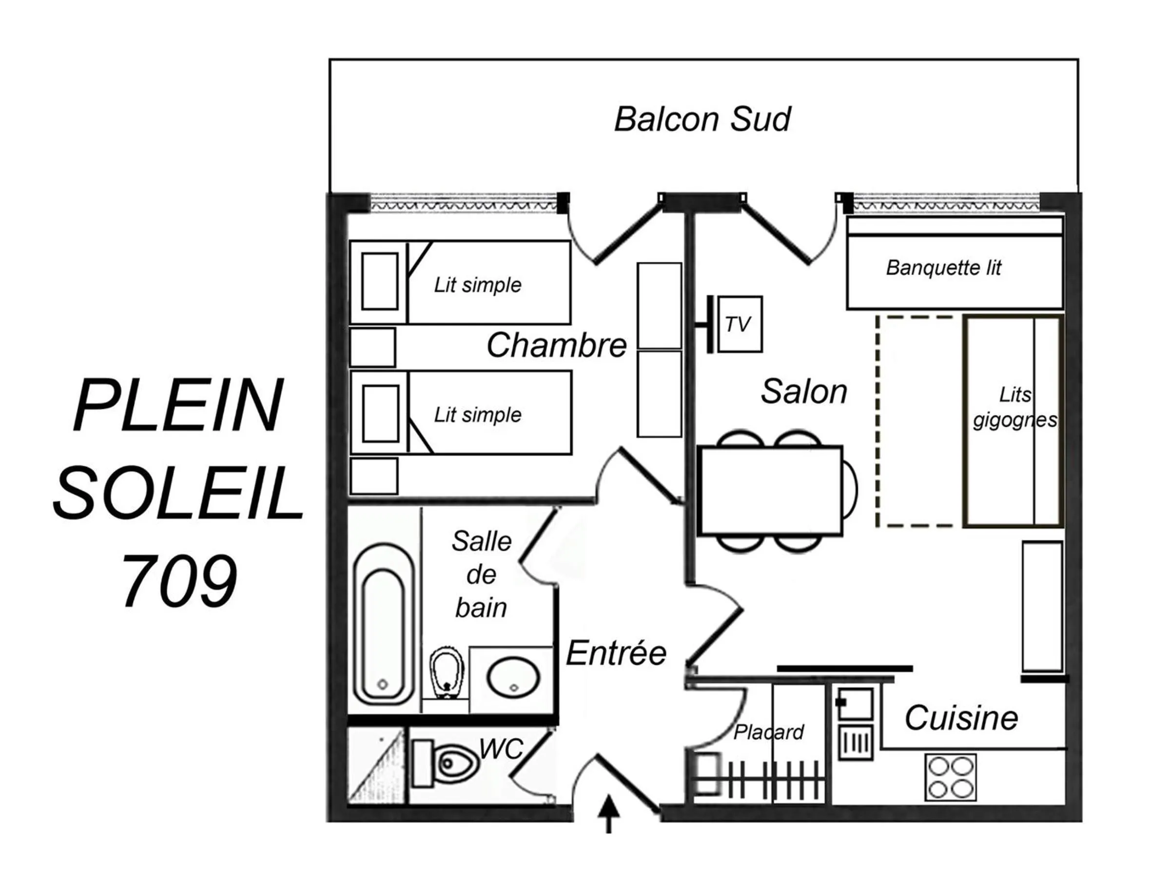Appartement lumineux et cosy sur les pistes, balcon et WIFI - FR-1-182-13