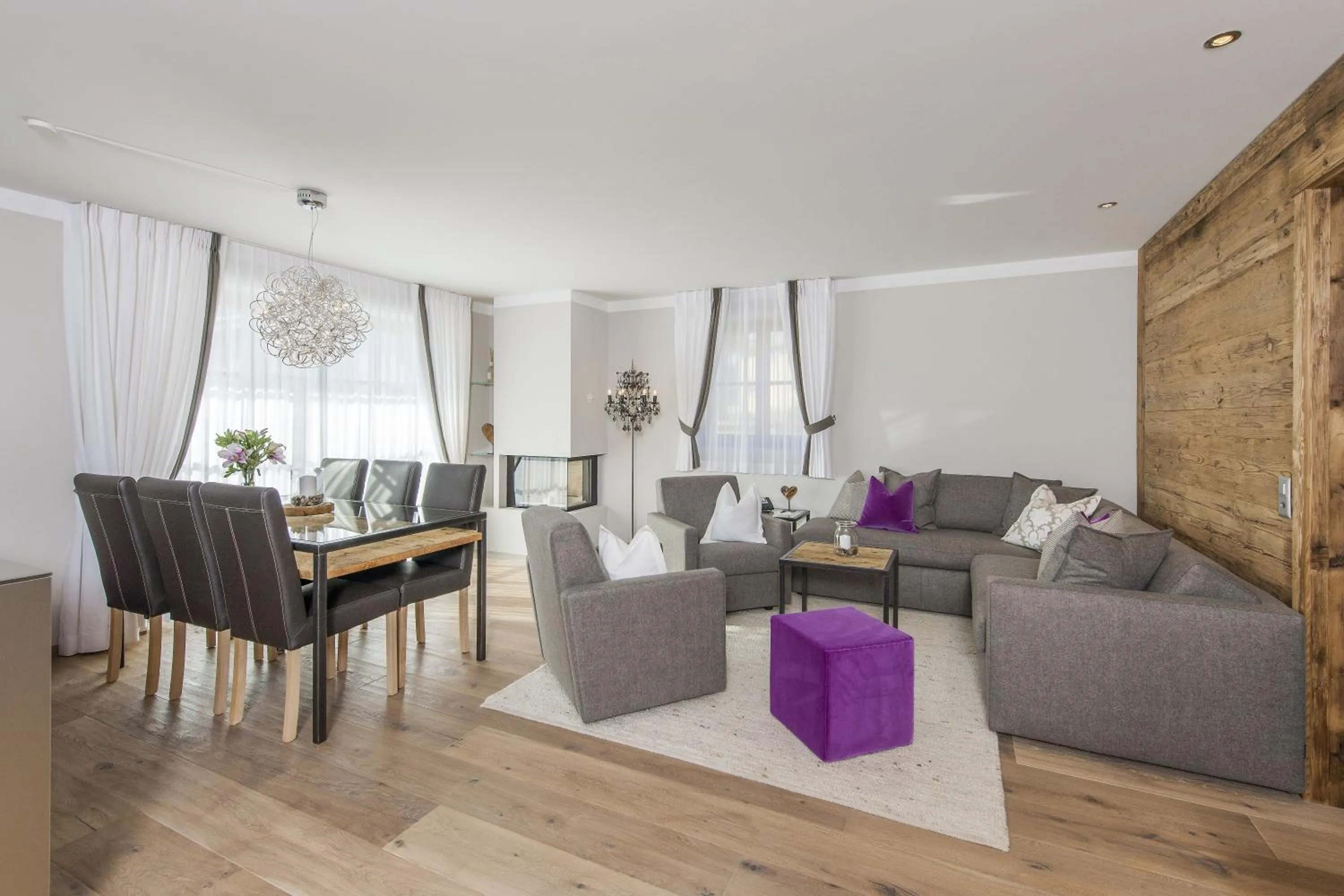 Living room in Hotelino Petit Chalet