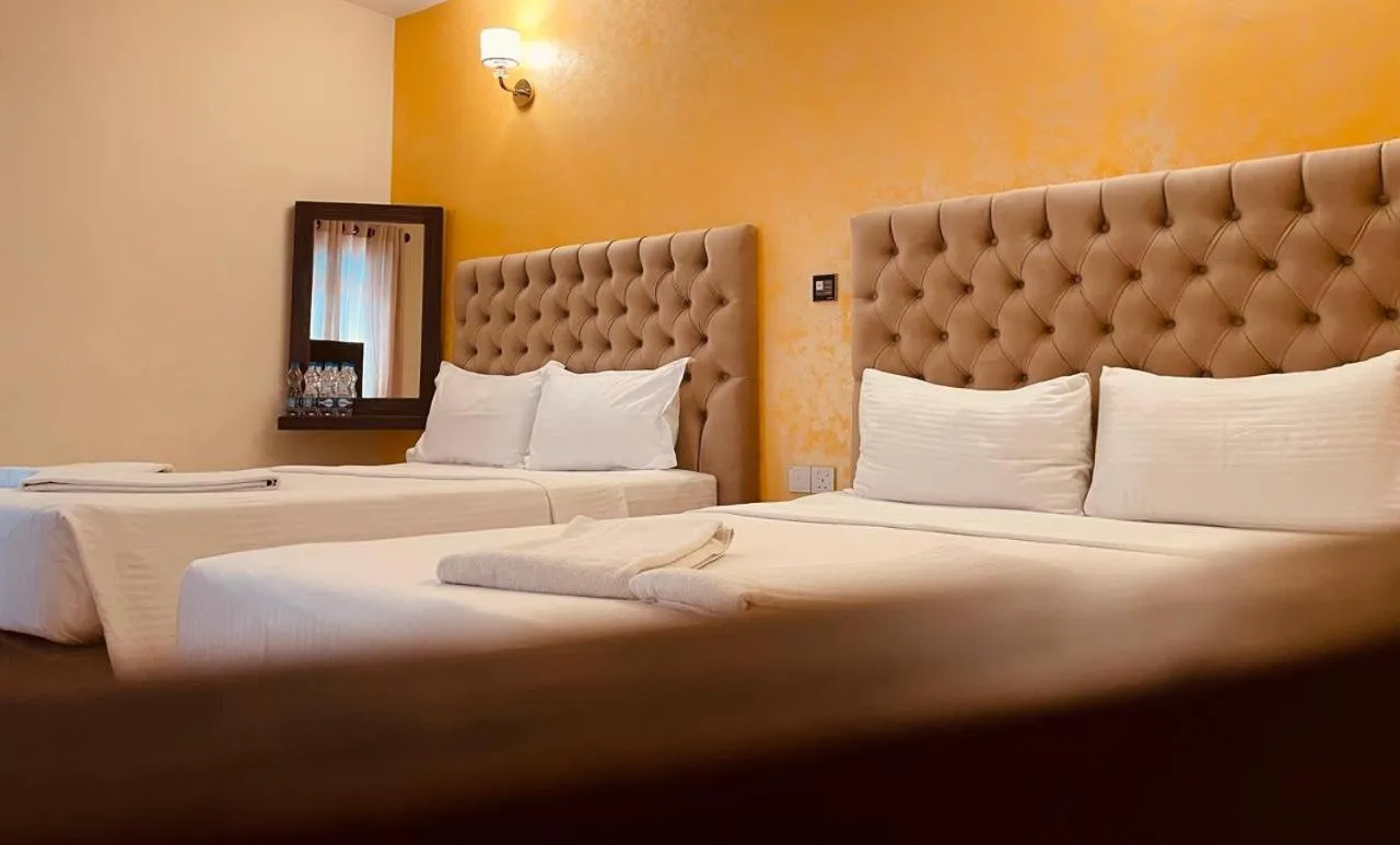 Bed in Forever City Hotel