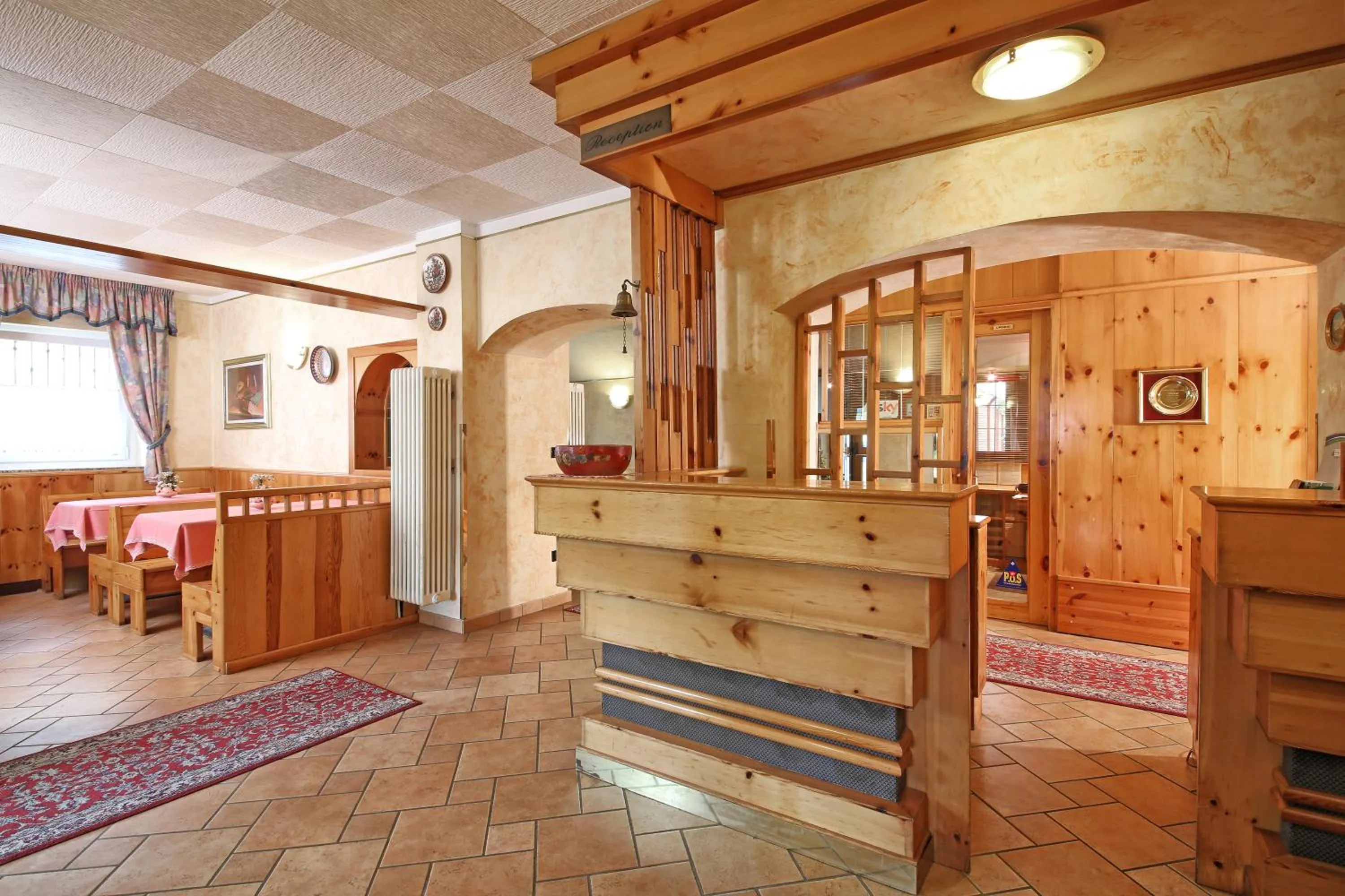Lobby or reception in Hotel Stella Alpina