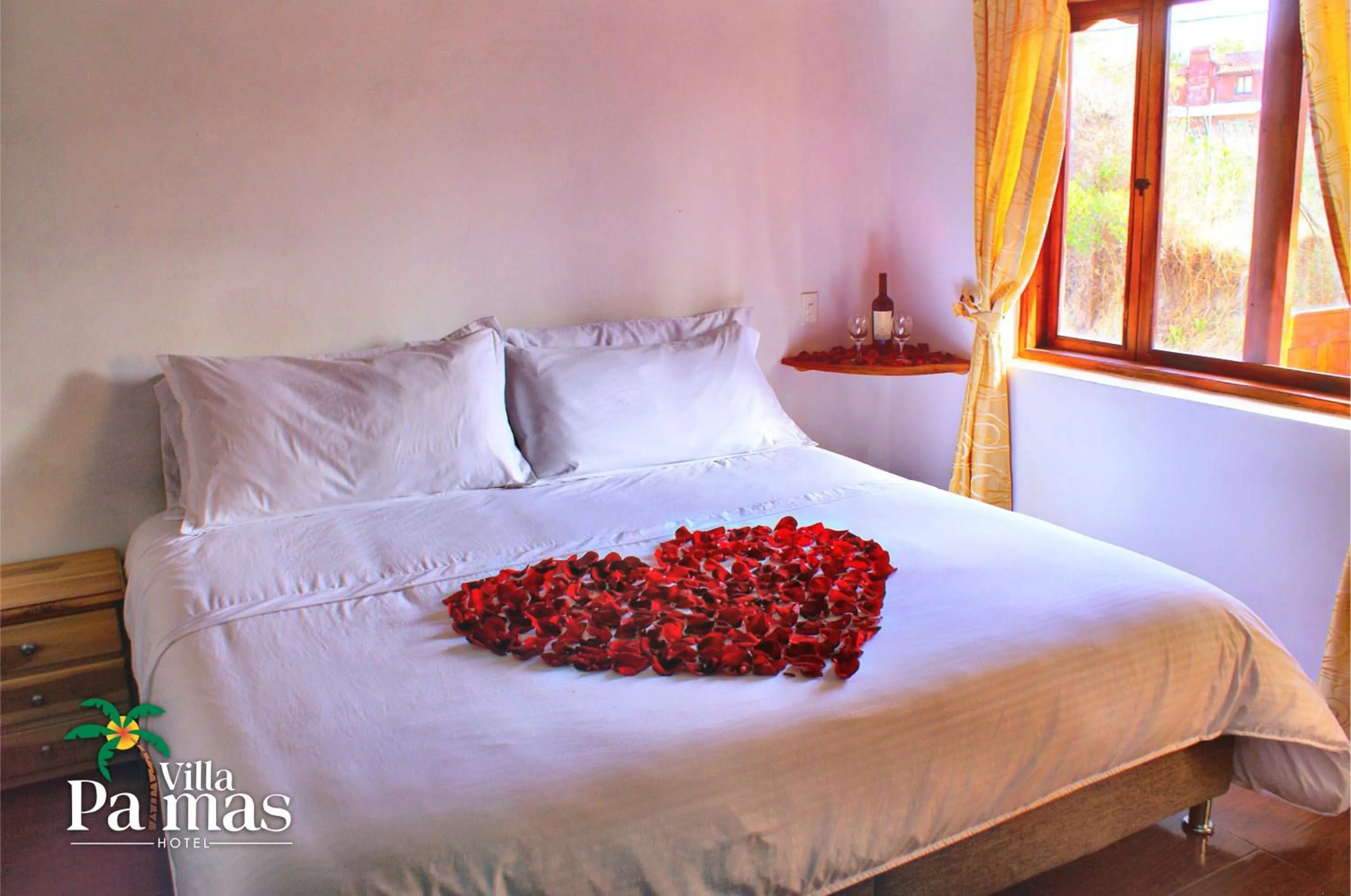 Bed in Hotel Villa Palmas