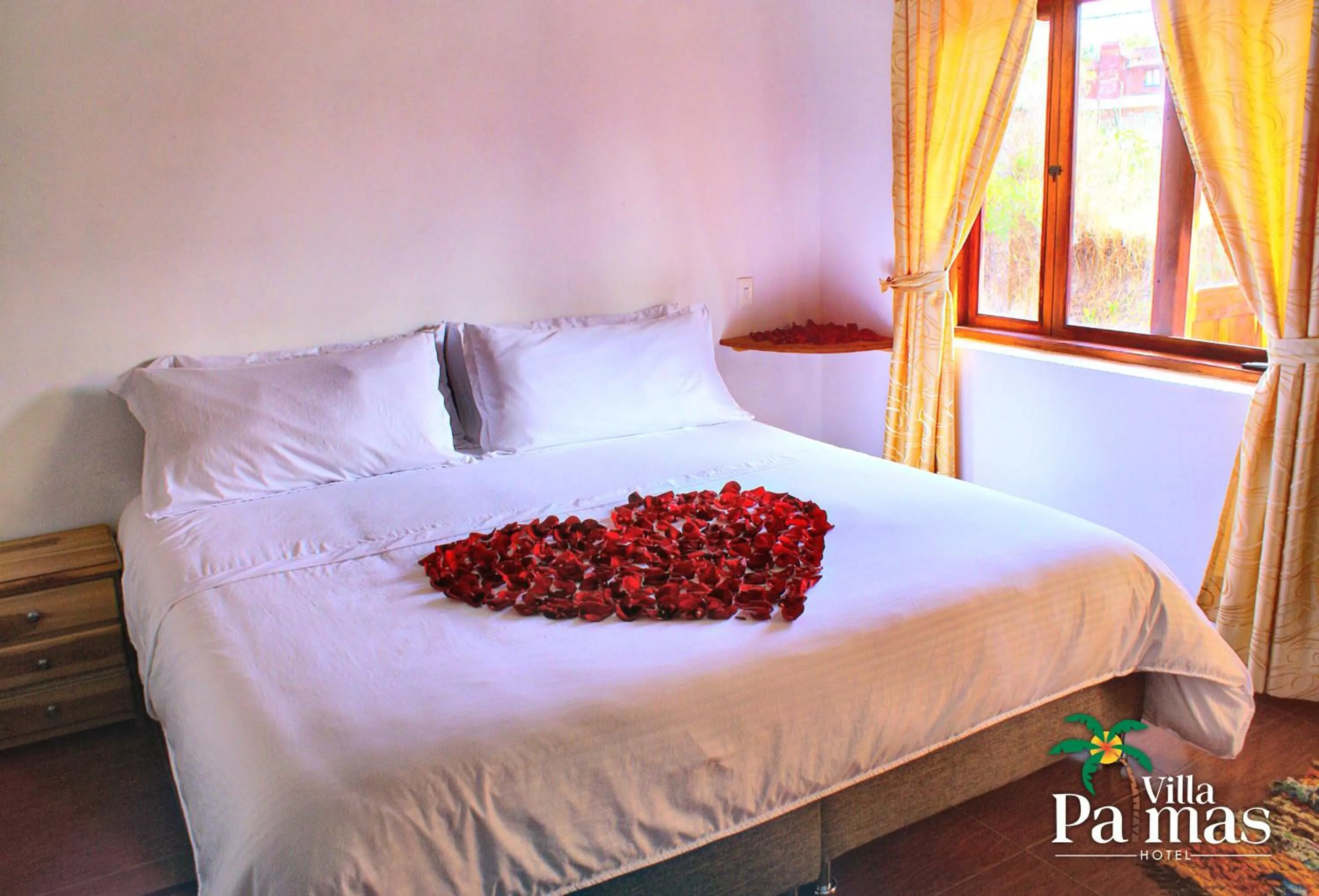 Bed in Hotel Villa Palmas
