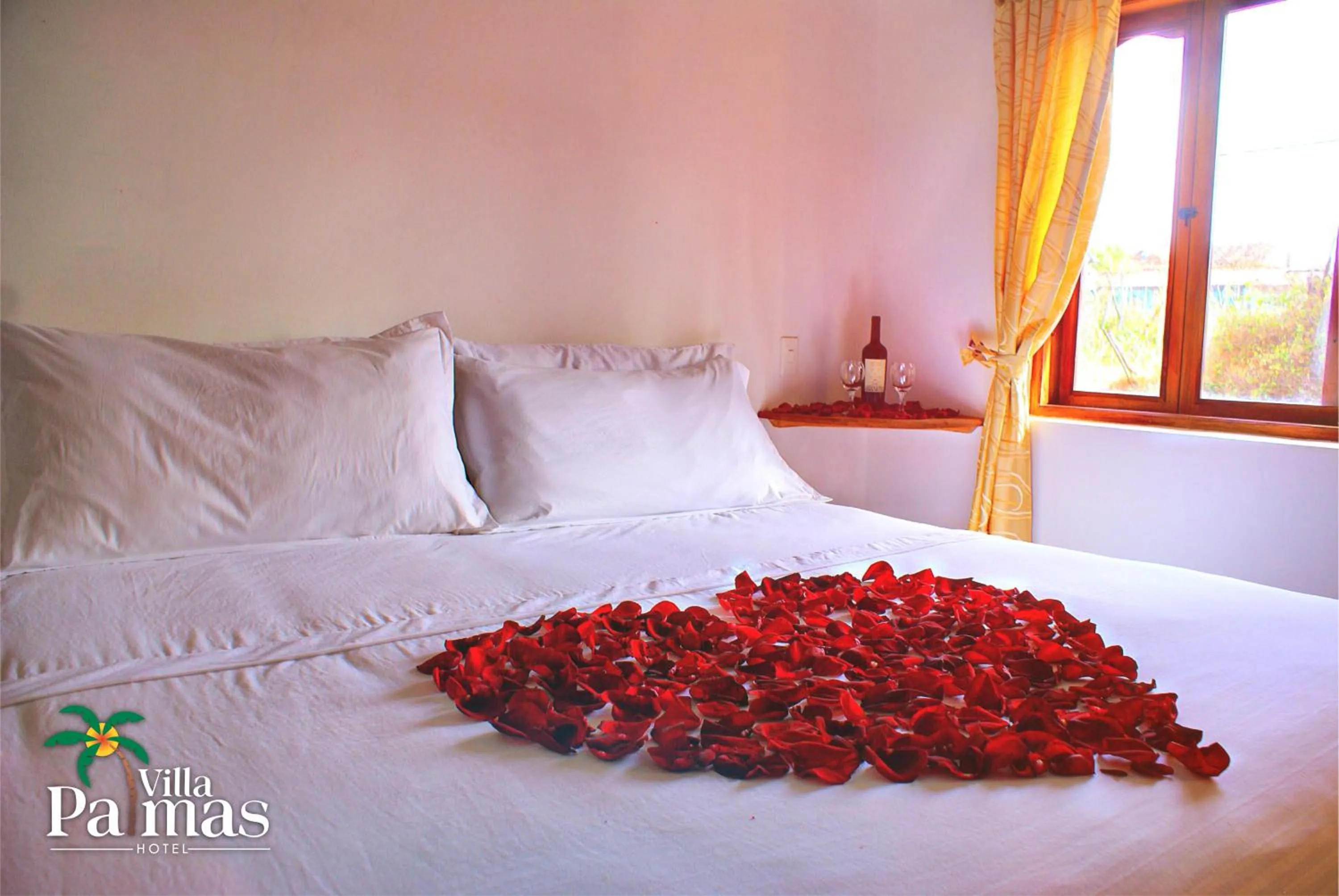 Bed in Hotel Villa Palmas