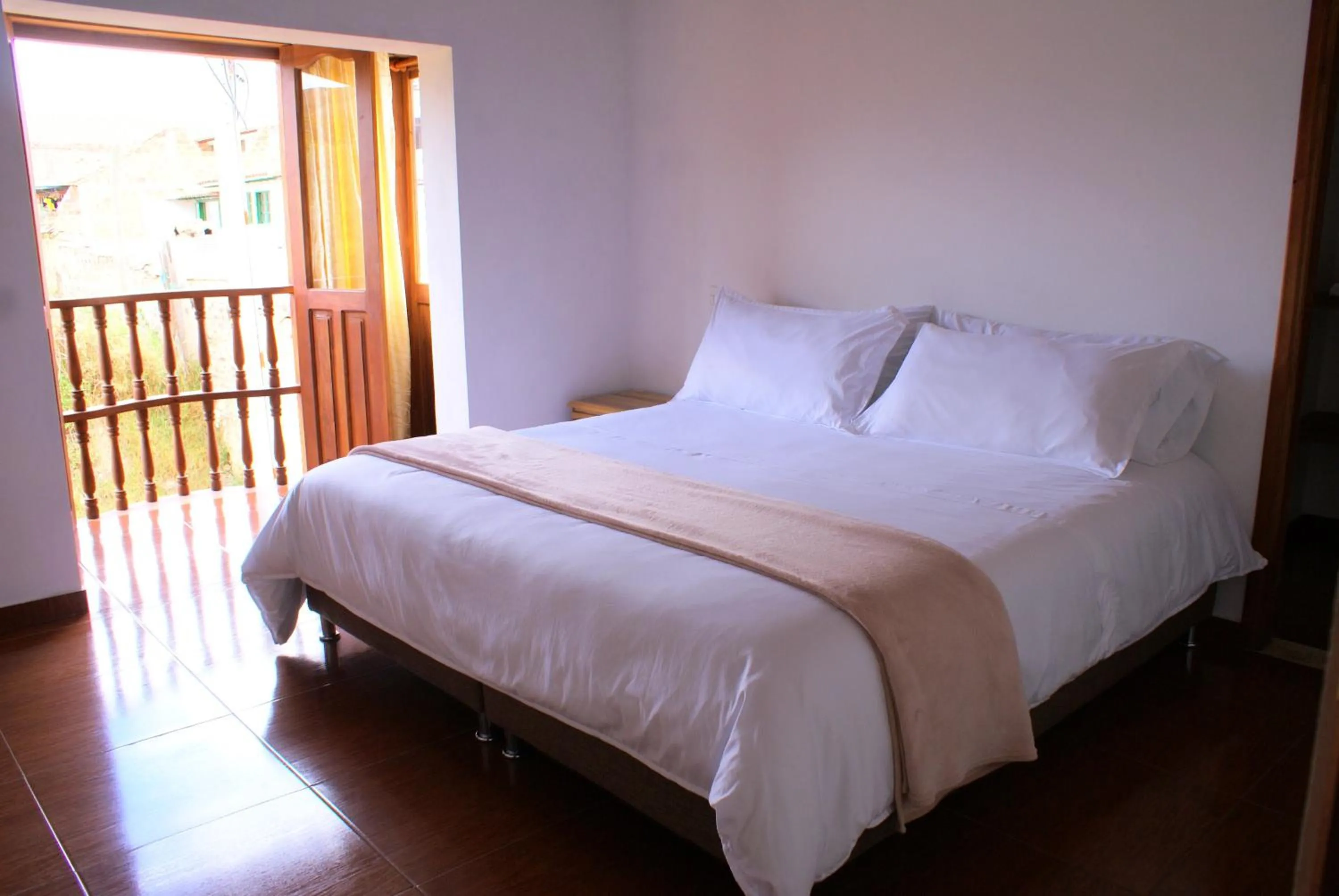 Bed in Hotel Villa Palmas