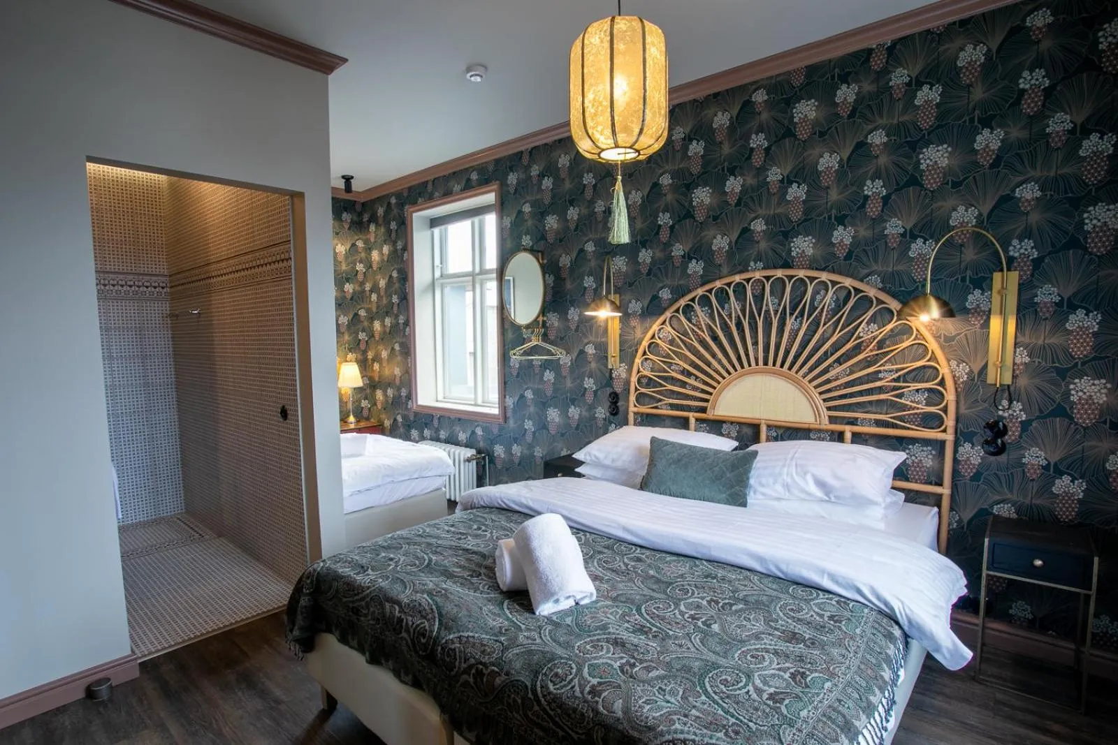 Bed in Hotel Siglunes