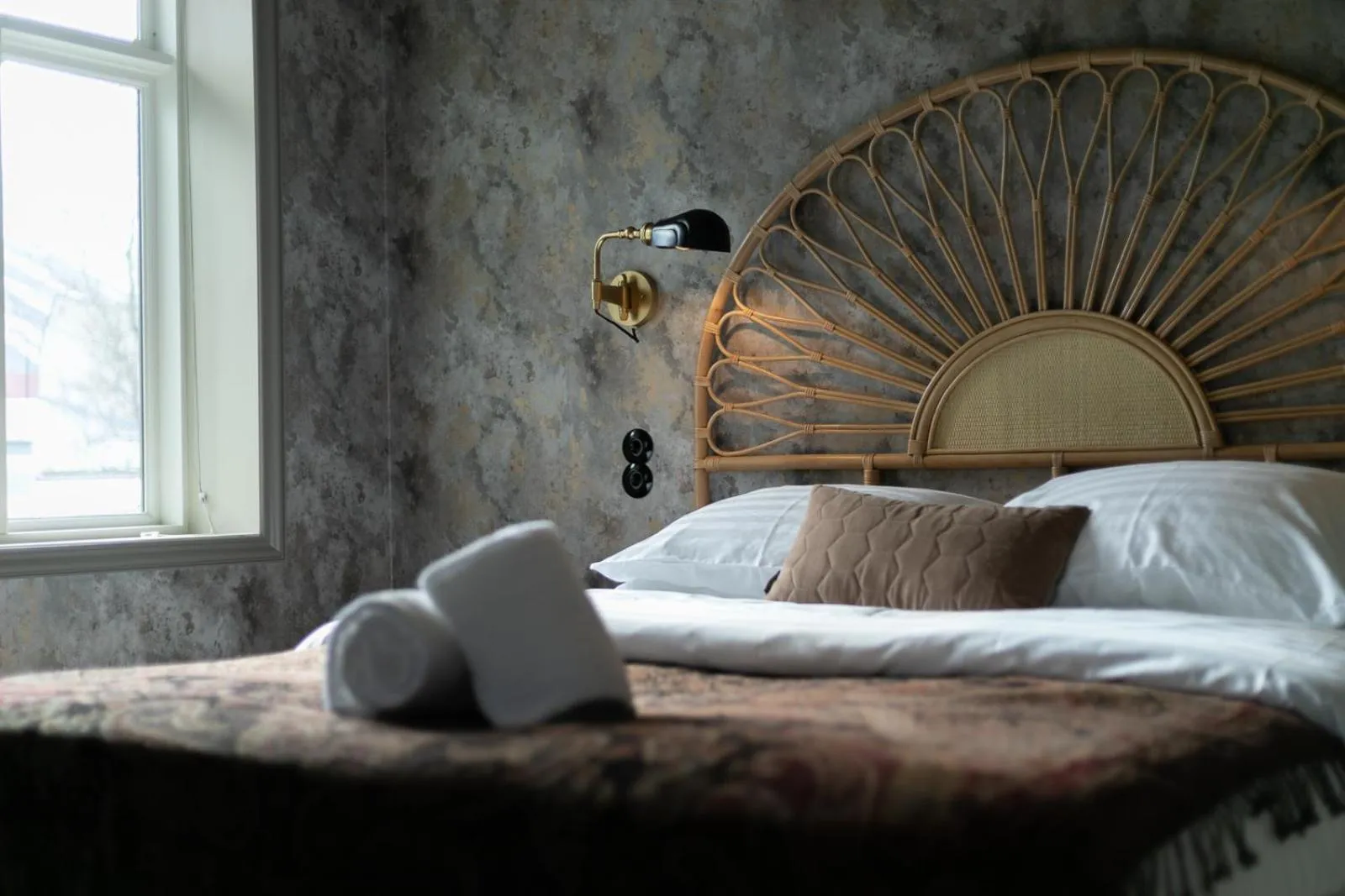 Bed in Hotel Siglunes