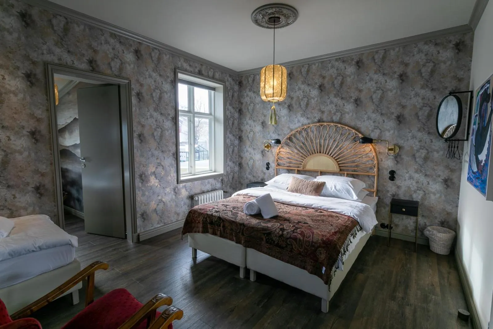 Bed in Hotel Siglunes