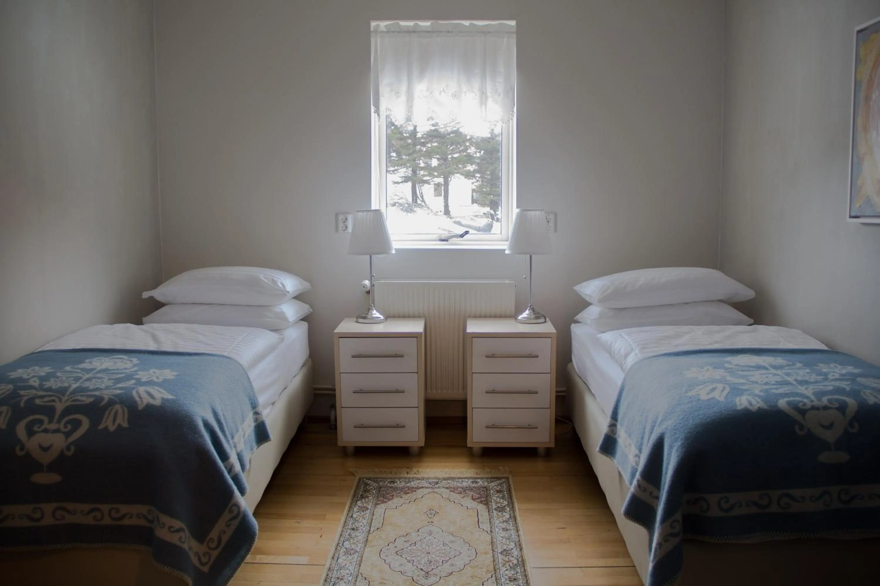 Bed in Hotel Siglunes