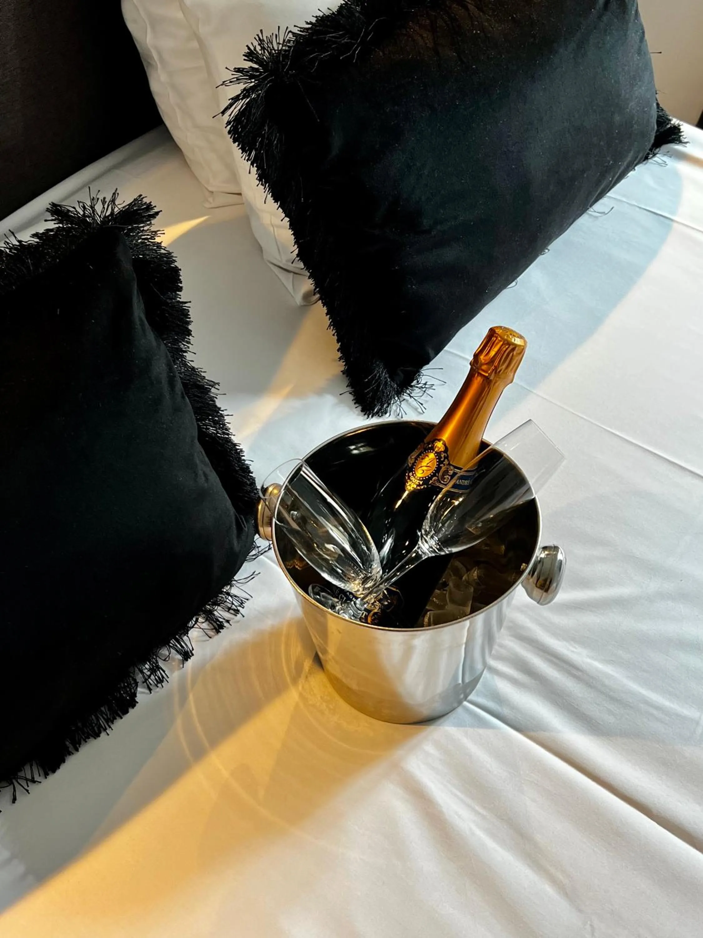 Food and drinks, Bed in Hotell Dannegården