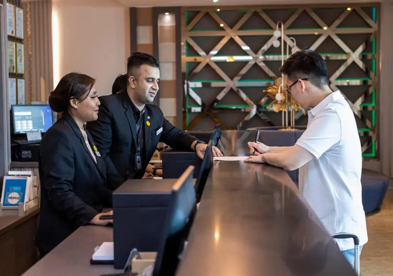 Lobby or reception in Hompton Hotel by the Beach Lobby or reception in Hompton Hotel by the Beach