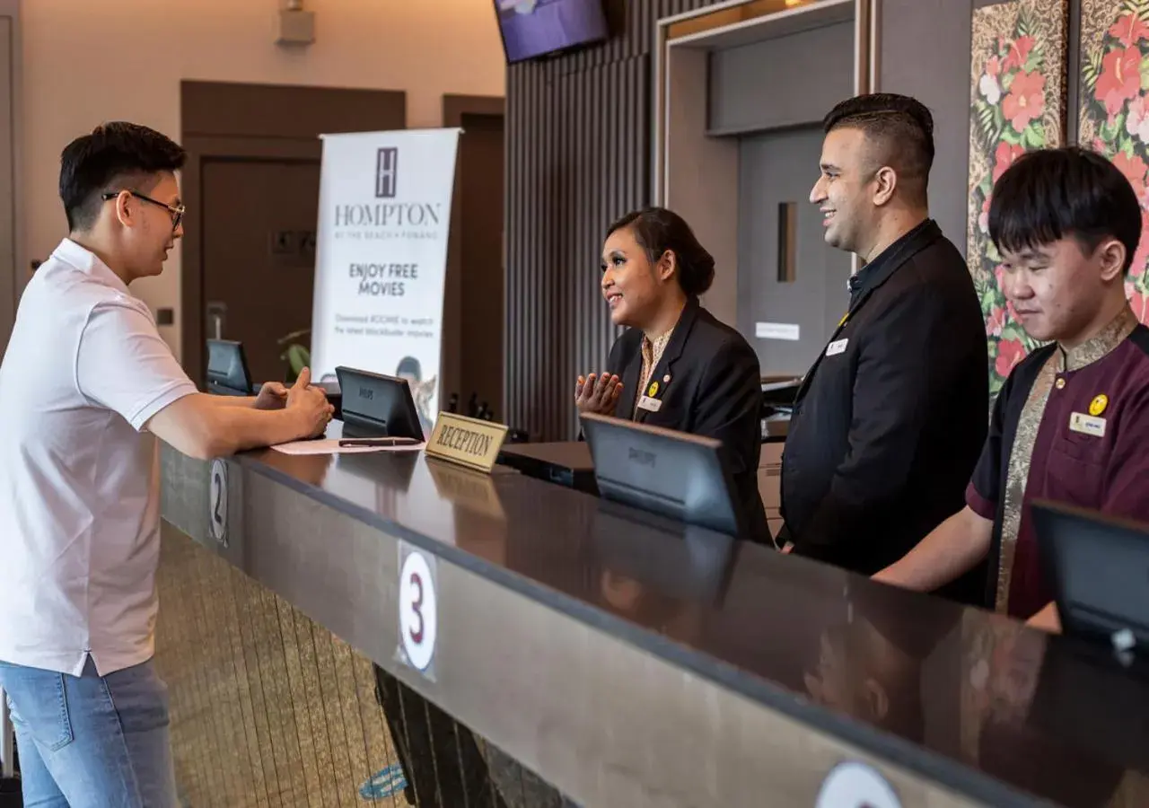 Lobby or reception in Hompton Hotel by the Beach Lobby or reception in Hompton Hotel by the Beach