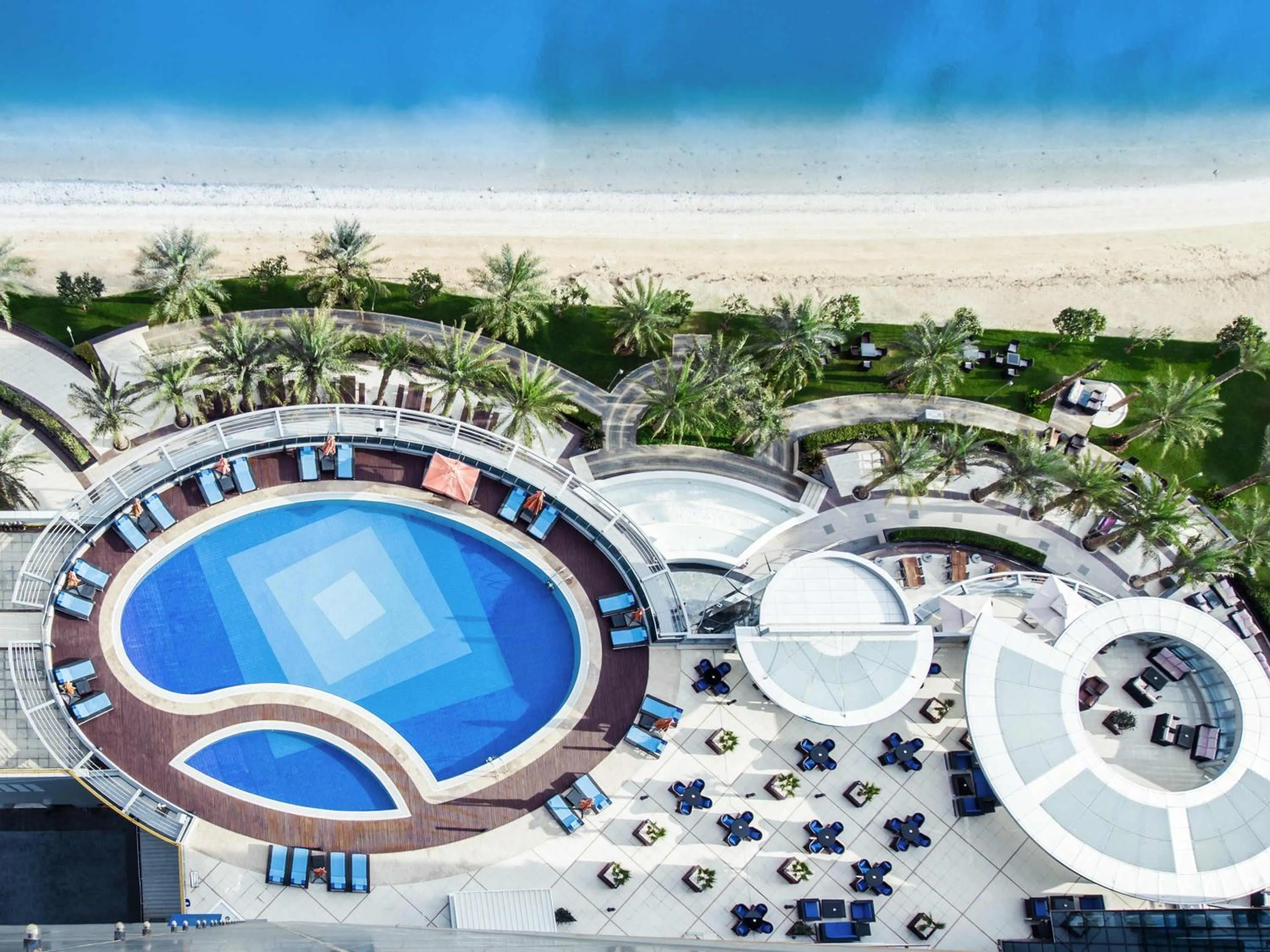 Pool view in Novotel Abu Dhabi Gate