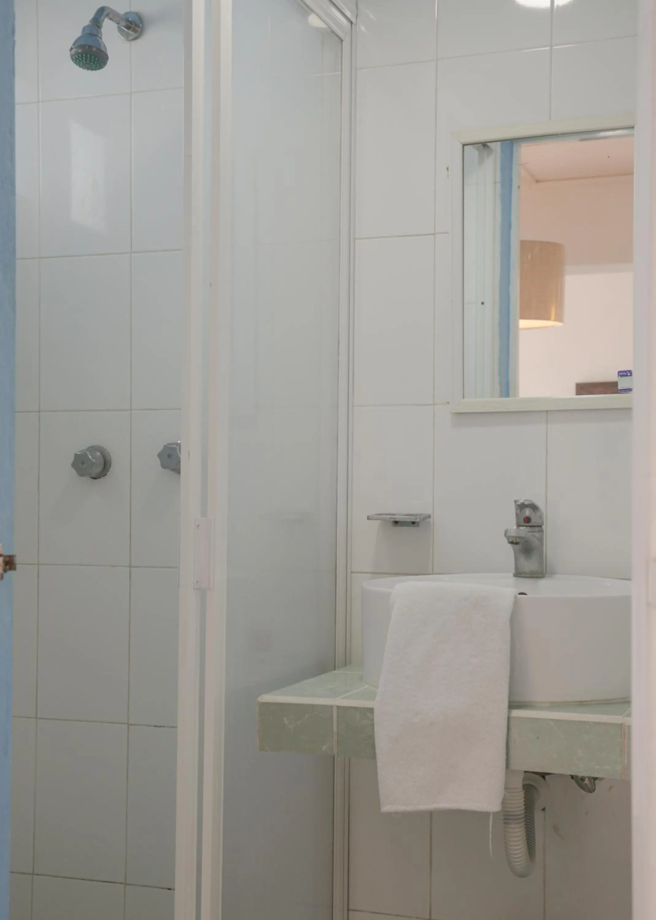 Shower in Seven Blue House Village & Lodge