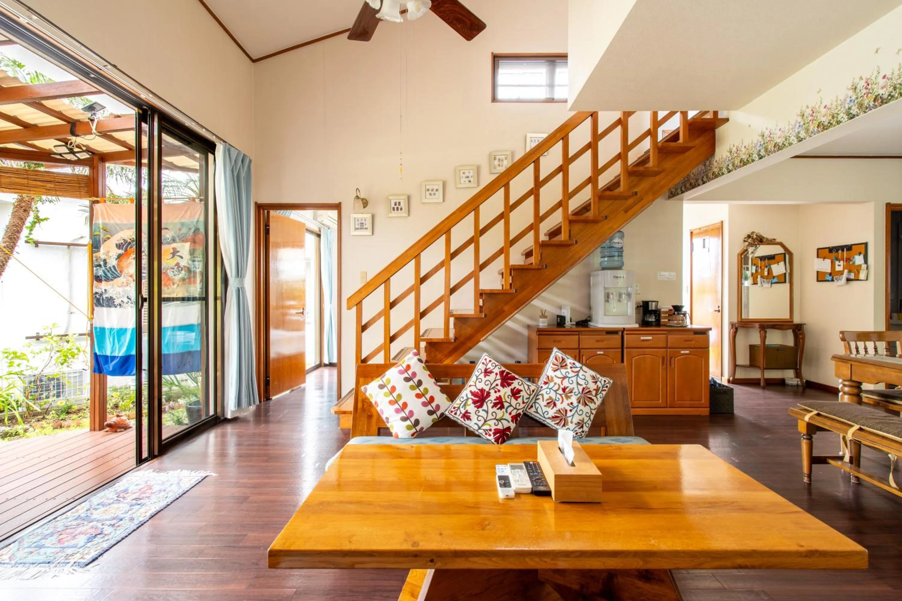 Living room in Beach House Yomitan