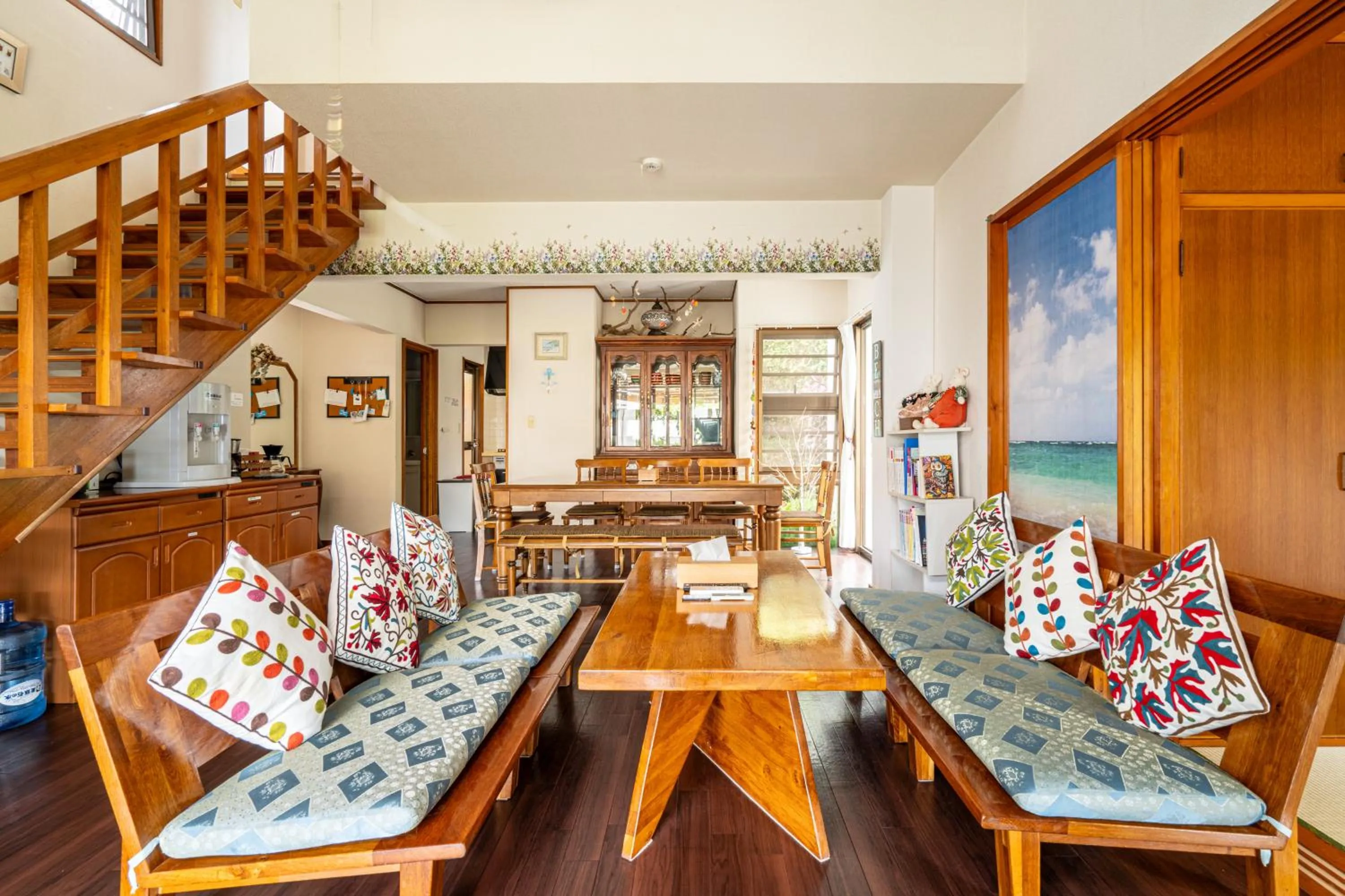 Living room in Beach House Yomitan