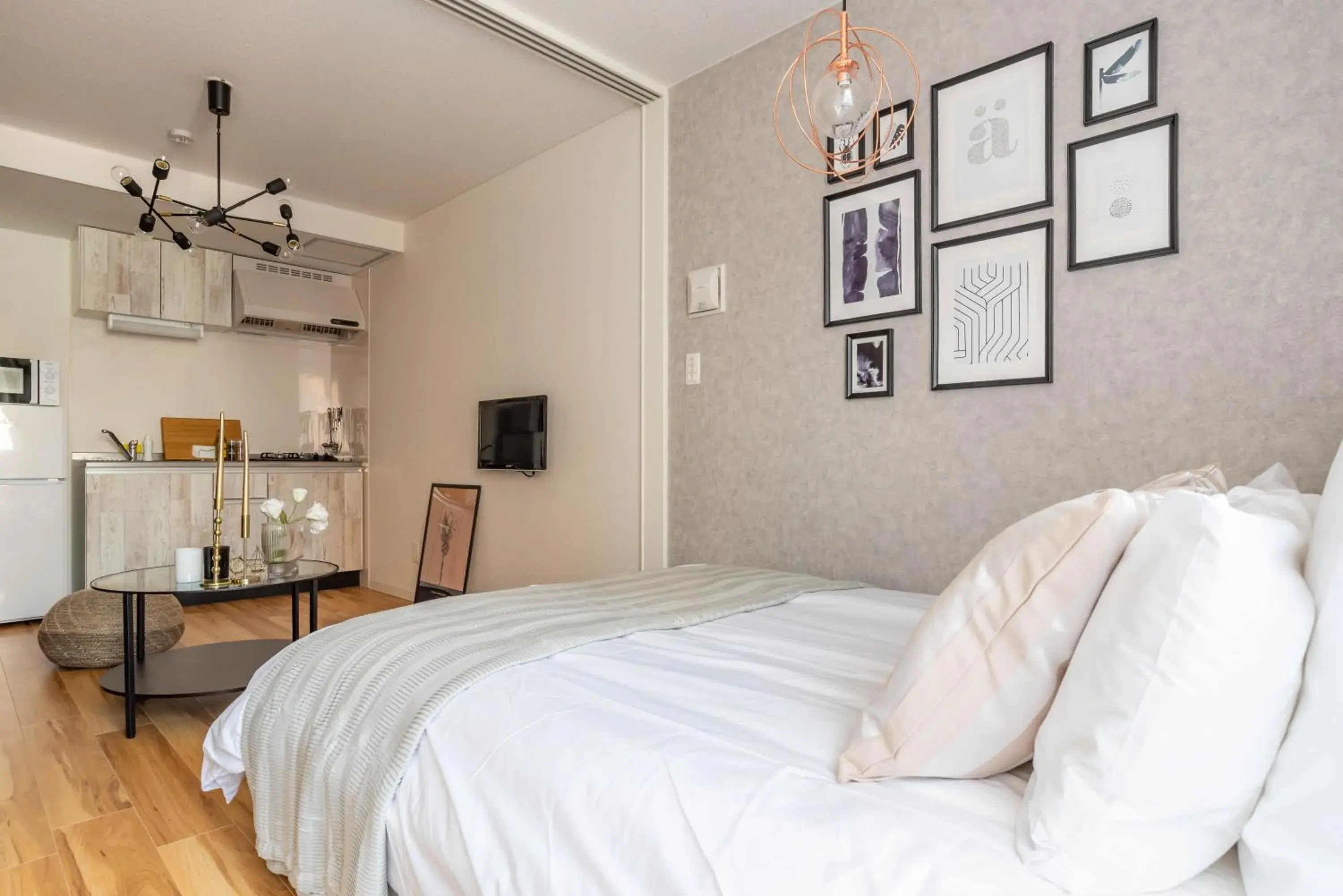 Bedroom, Bed in Exia Daikoku AFP Apartment Bedroom, Bed in Exia Daikoku AFP Apartment